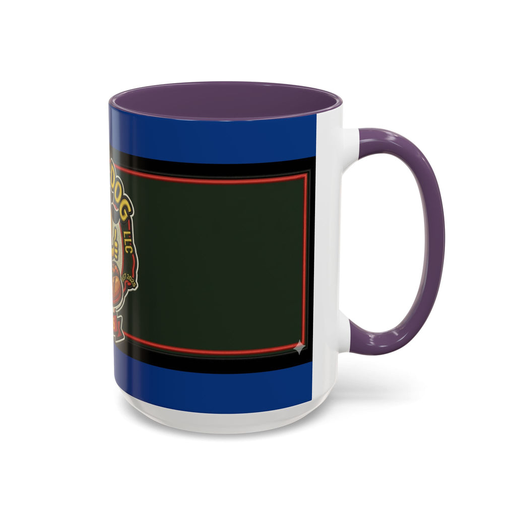 Texas Rollin Dog 'Dog Gone Delicious' Accent Coffee Mug – Fun Hot Dog Logo 11/15oz