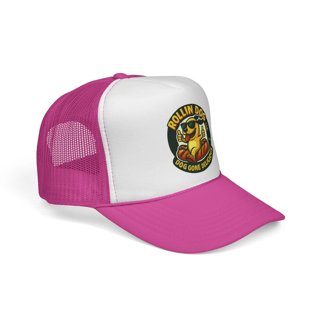 Original Trucker Hat — "Rollin Dog" Retro Hot Dog Logo Cap
