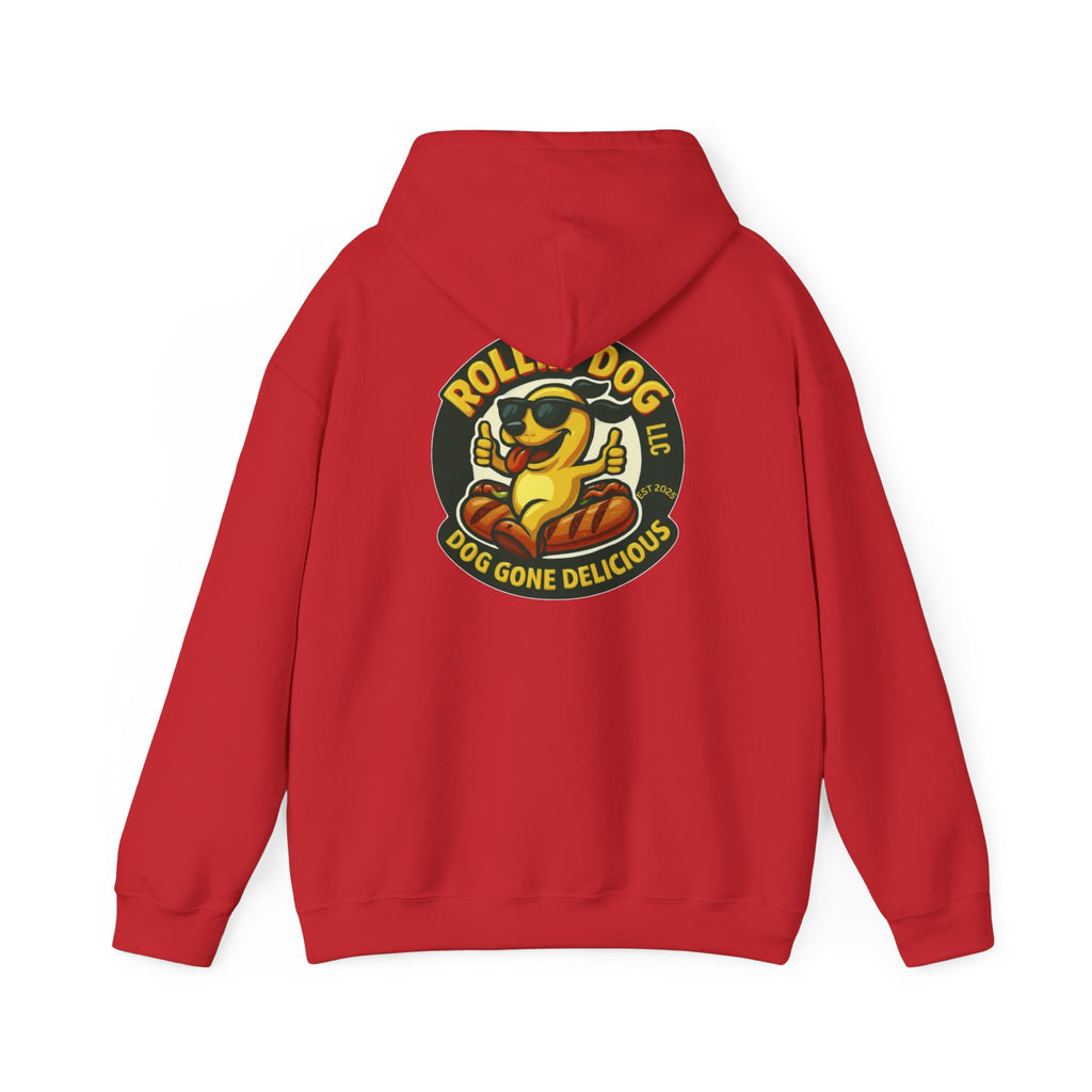 Original Dog Logo Hoodie — 'Rollin Dog LLC: Dog Gone Delicious' Graphic Pullover