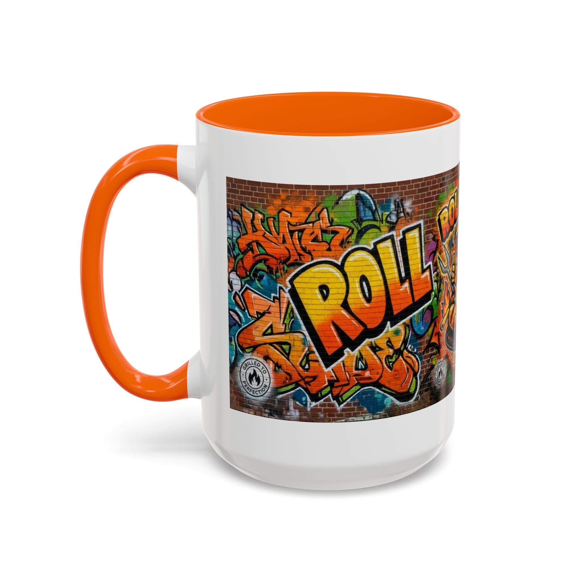 Rollin' Dog Graffiti Coffee Mug — Fun Hot Dog Street Art Accent Mug (11/15oz)