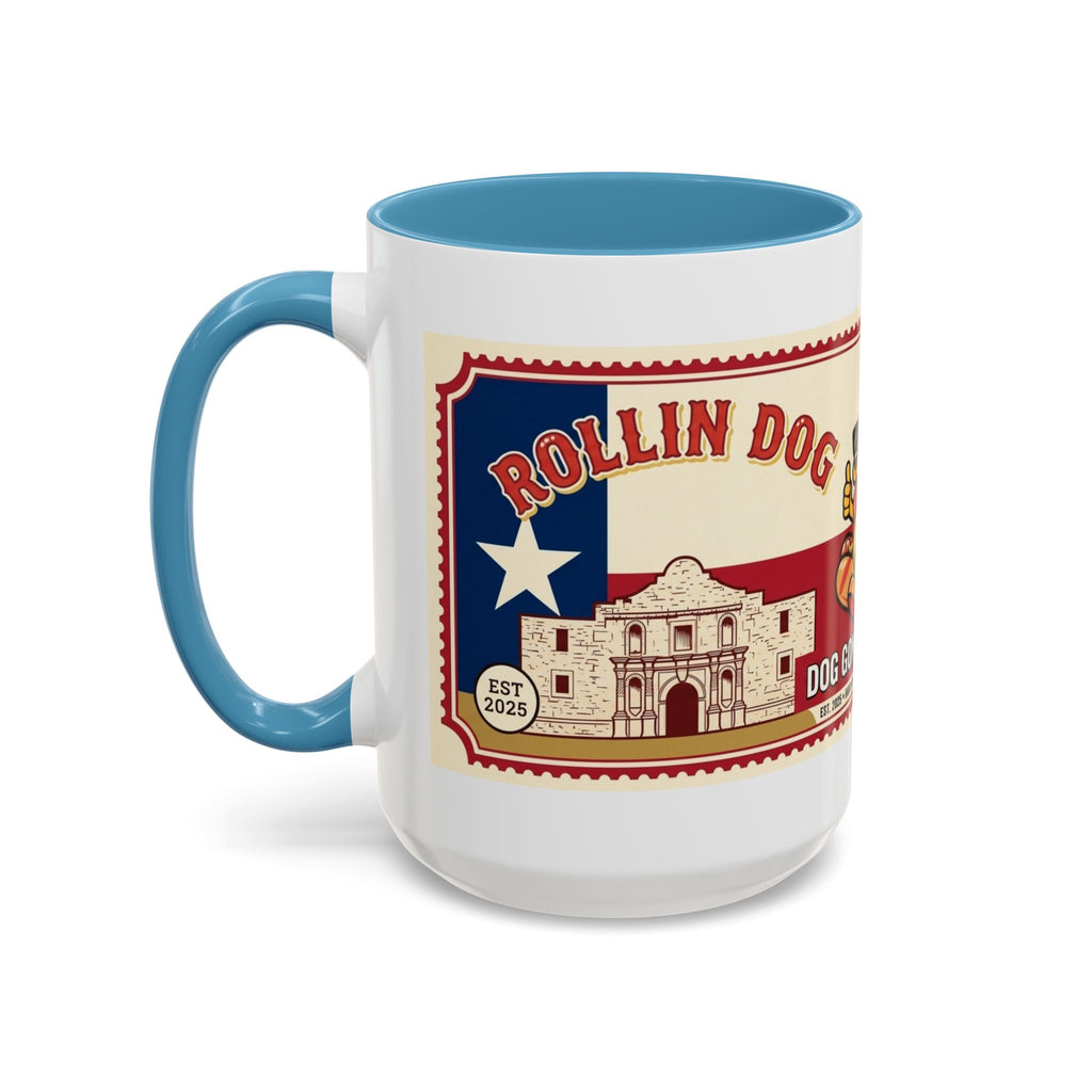 Rollin Dog Coffee Mug — Retro 'Dog Gone Delicious' Hot Dog Design (11/15oz)