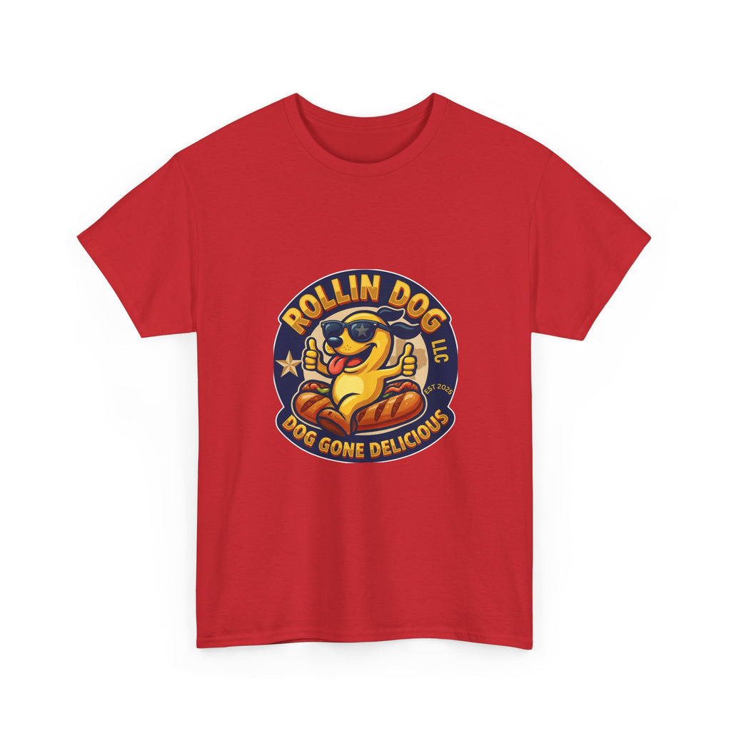 T-Shirt — "Texas Rollin Dog" Retro Hot Dog Mascot Tee