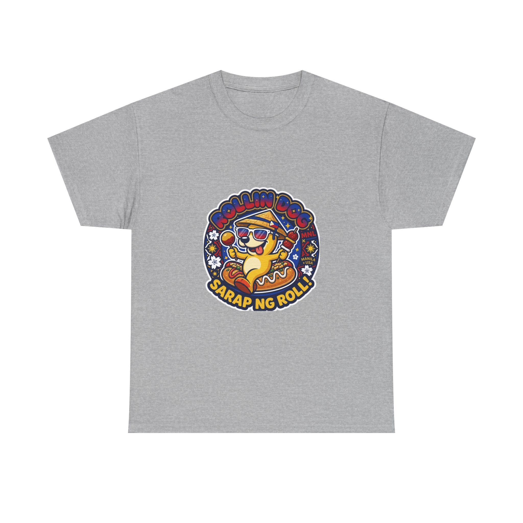 T-Shirt — 'Sarap ng Roll' Retro Cartoon Lumpia Design