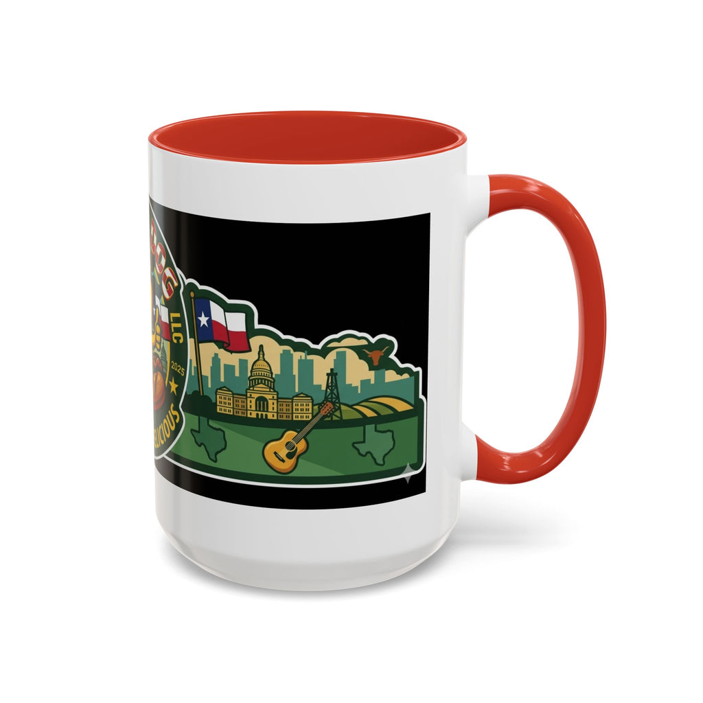 San Antonio Rollin Dog Coffee Mug — Fun Hot Dog Logo Accent Mug (11/15oz)