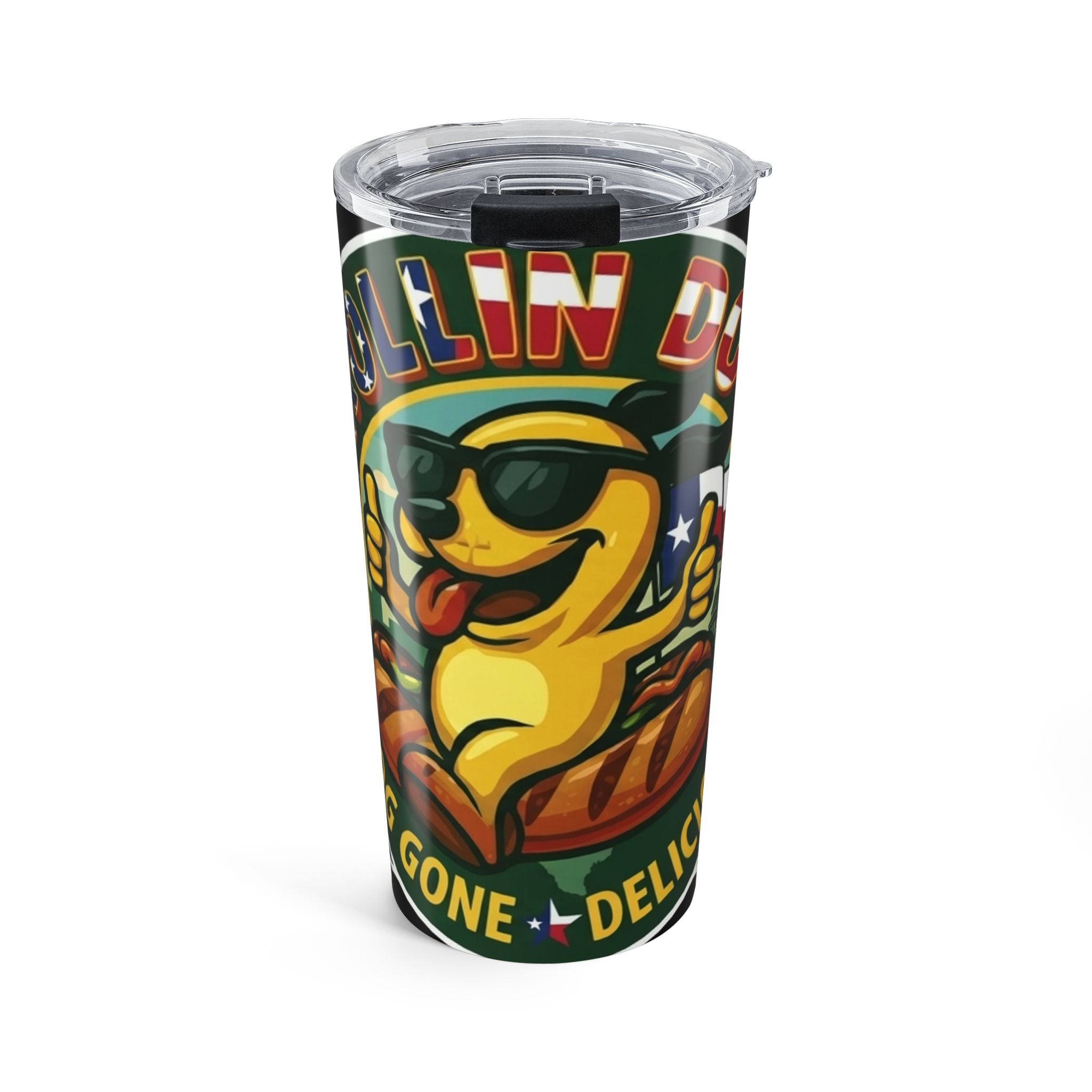 20oz Tumbler — Texas Chill Emoji Design (Sunglasses Nacho, "Gettin' Down" Theme)