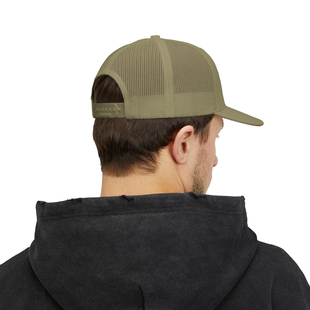 Trucker Cap — "Rollin' Dog" Embroidered Snapback