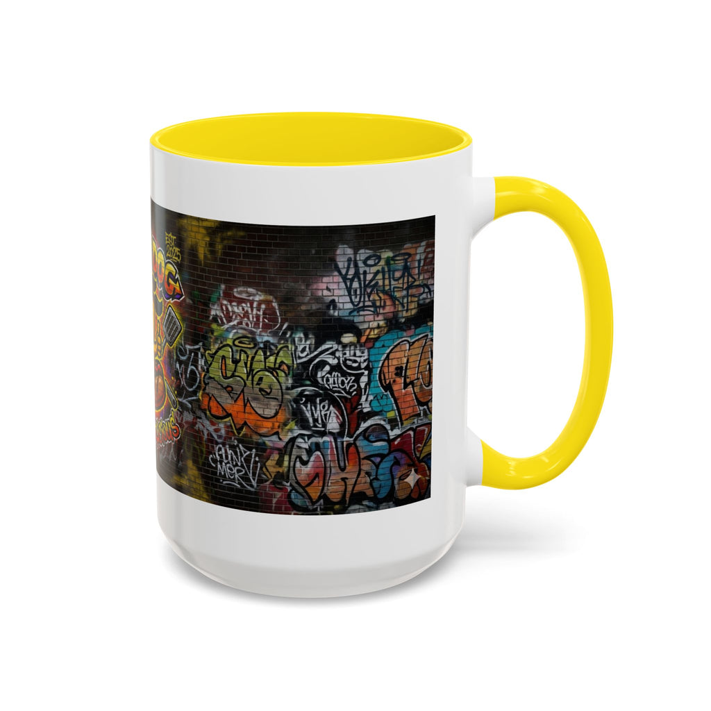Rollin Dog Hot Dog Mug — Graffiti Skate Vibe Coffee Cup (11/15oz)