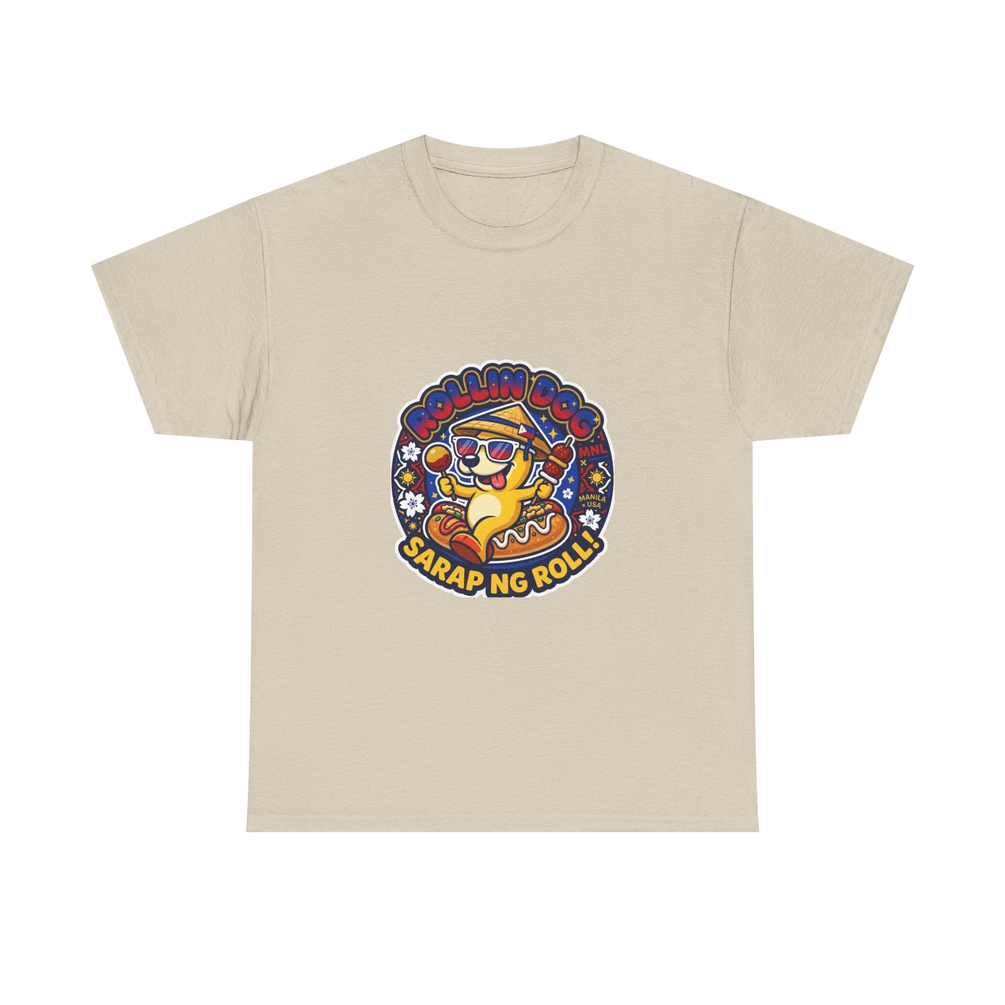 T-Shirt — 'Sarap ng Roll' Retro Cartoon Lumpia Design