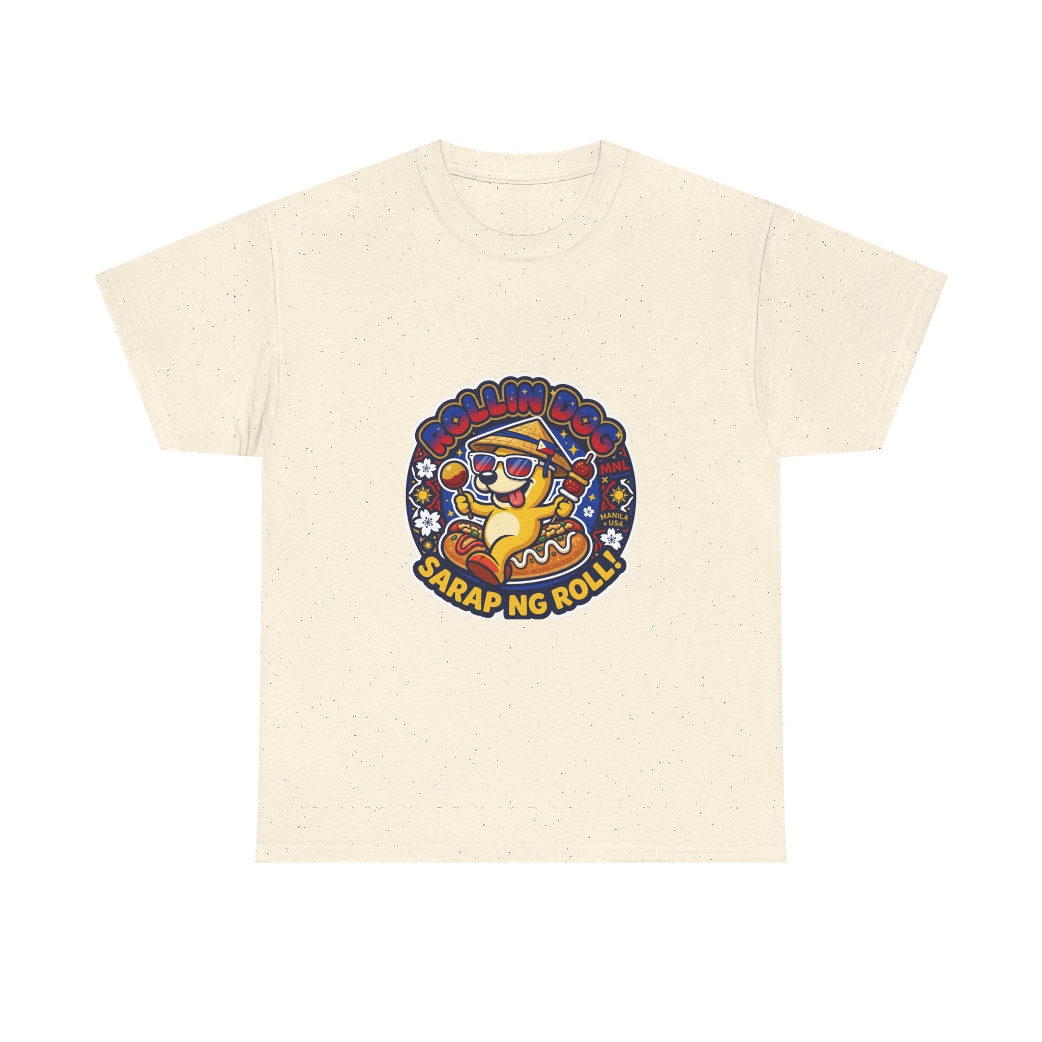 T-Shirt — 'Sarap ng Roll' Retro Cartoon Lumpia Design