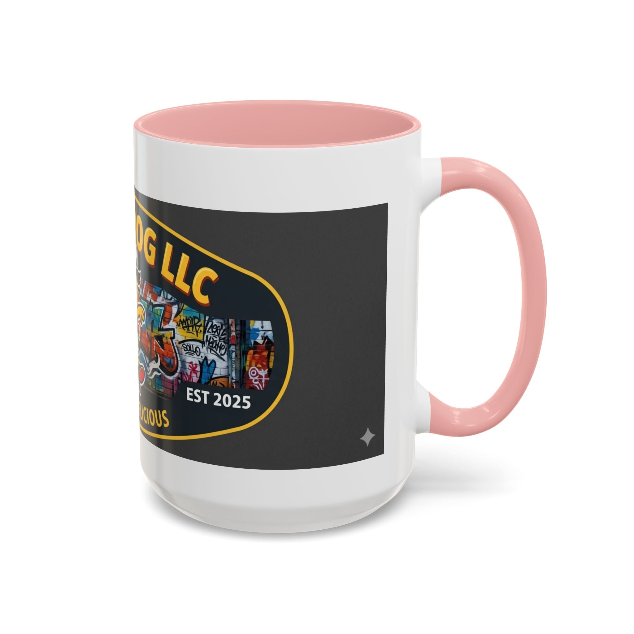 Rolling Dog Coffee Mug — 'Dog Gone Delicious' Skateboard Hot Dog Design