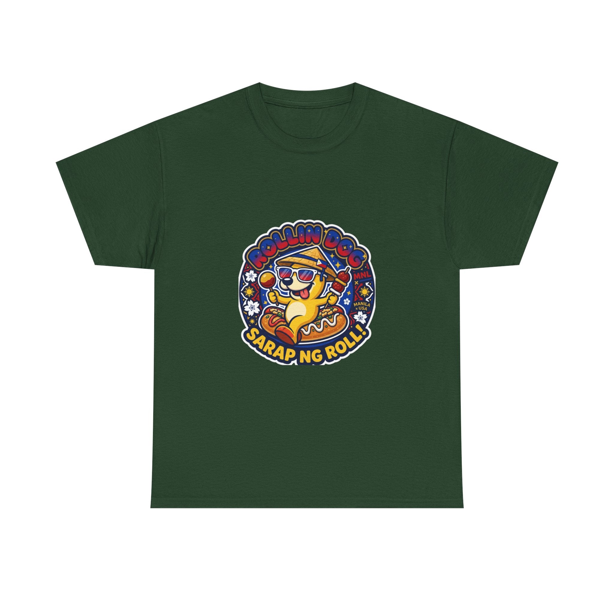 T-Shirt — 'Sarap ng Roll' Retro Cartoon Lumpia Design