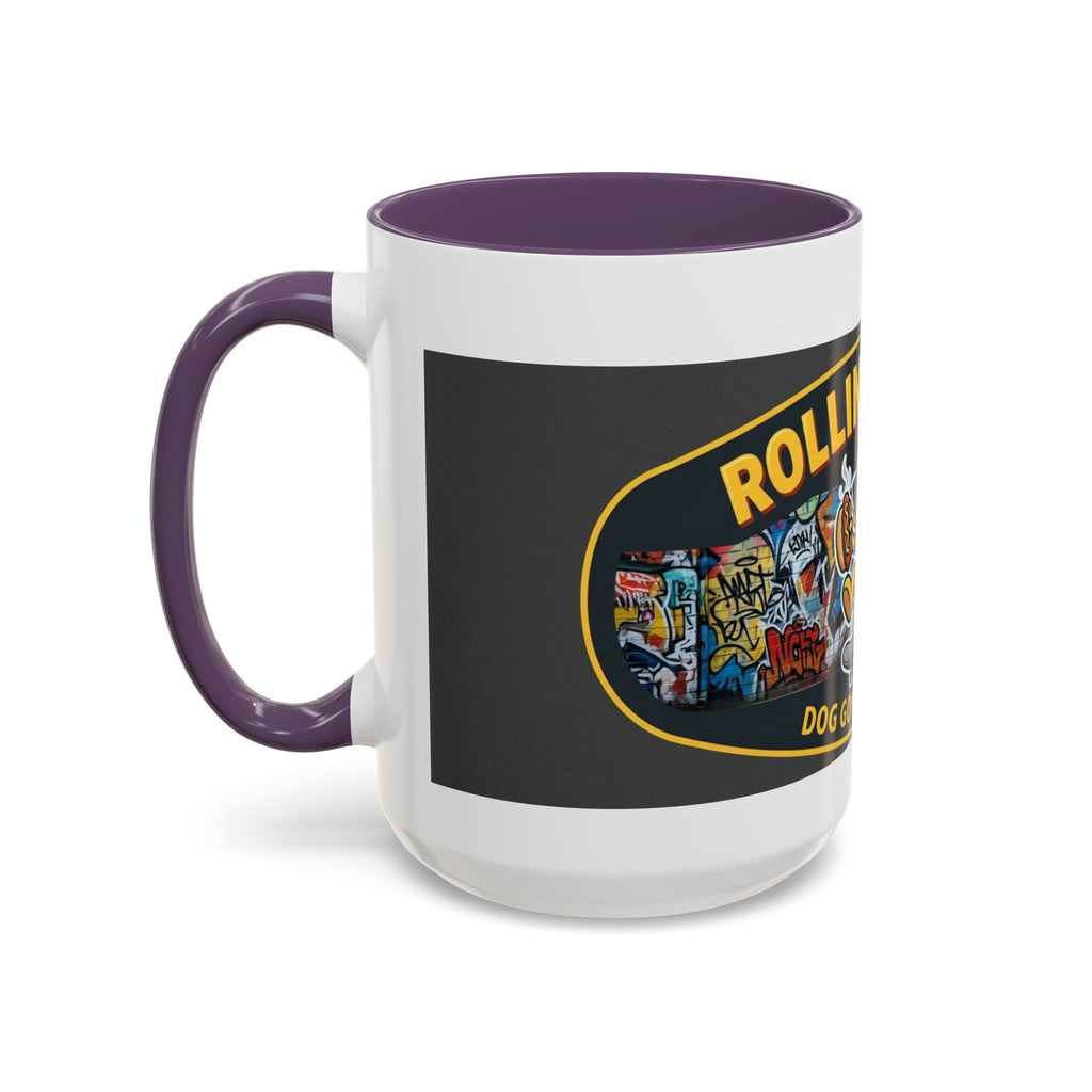 Rolling Dog Coffee Mug — 'Dog Gone Delicious' Skateboard Hot Dog Design
