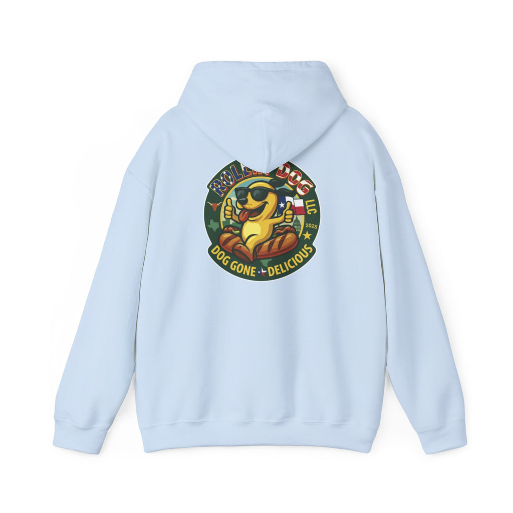 Hoodie - Retro 'Dog Gone Delicious' Hot Dog Mascot Pullover