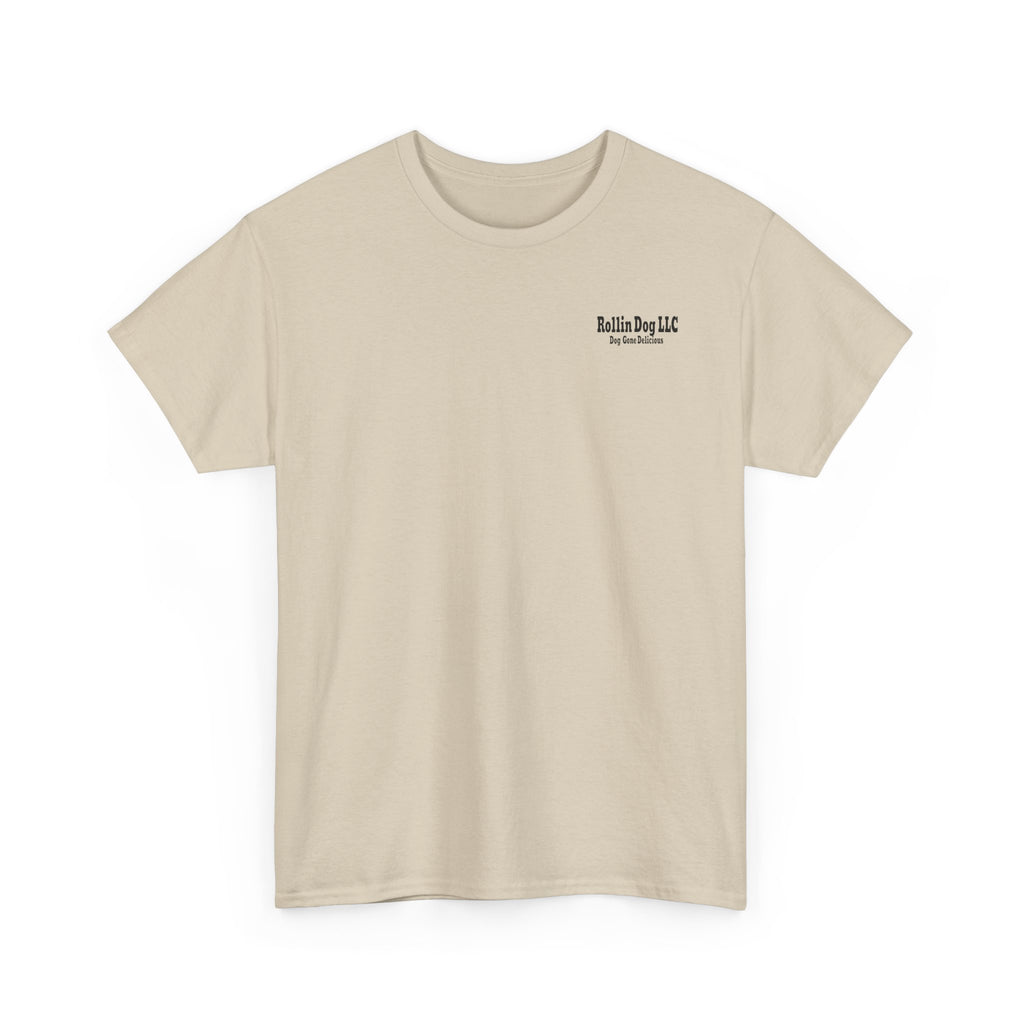 T-Shirt — "Rollin Dog: Dog Gone Delicious" Retro Hot Dog Graphic Tee