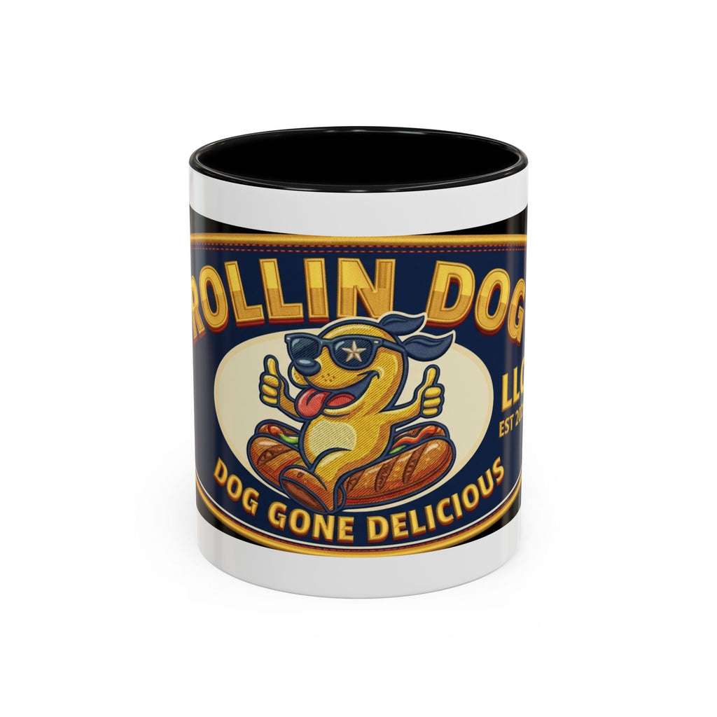 Texas Rollin Dog Coffee Mug - 'Dog Gone Delicious' Novelty Accent Mug (11/15oz)