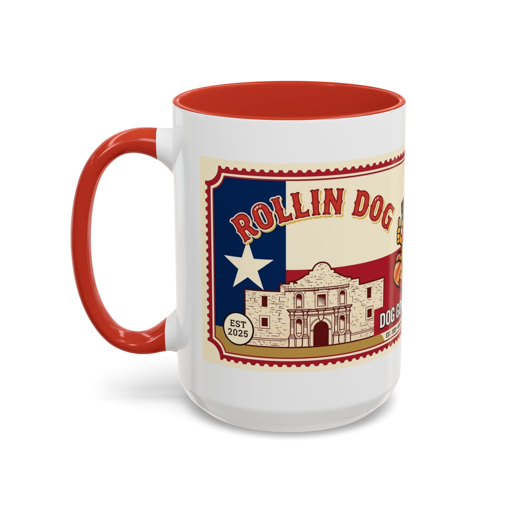 Rollin Dog Coffee Mug — Retro 'Dog Gone Delicious' Hot Dog Design (11/15oz)