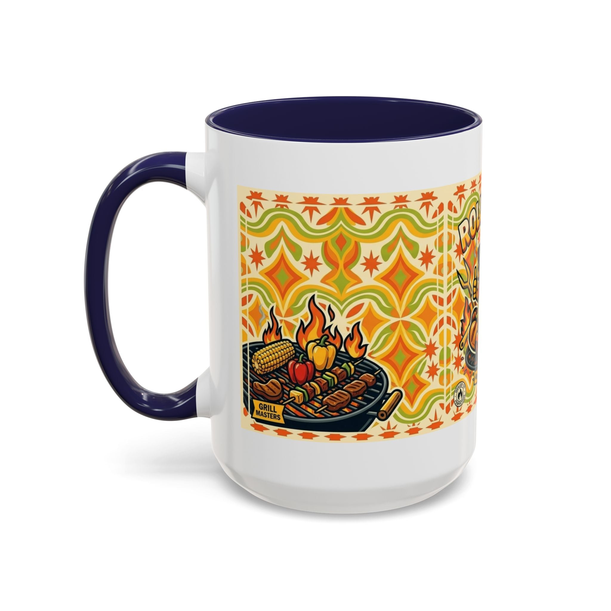 Retron Hot Dog Food Truck Accent Coffee Mug — "Rollin Dog" Retro Summer BBQ Mug (11/15oz)