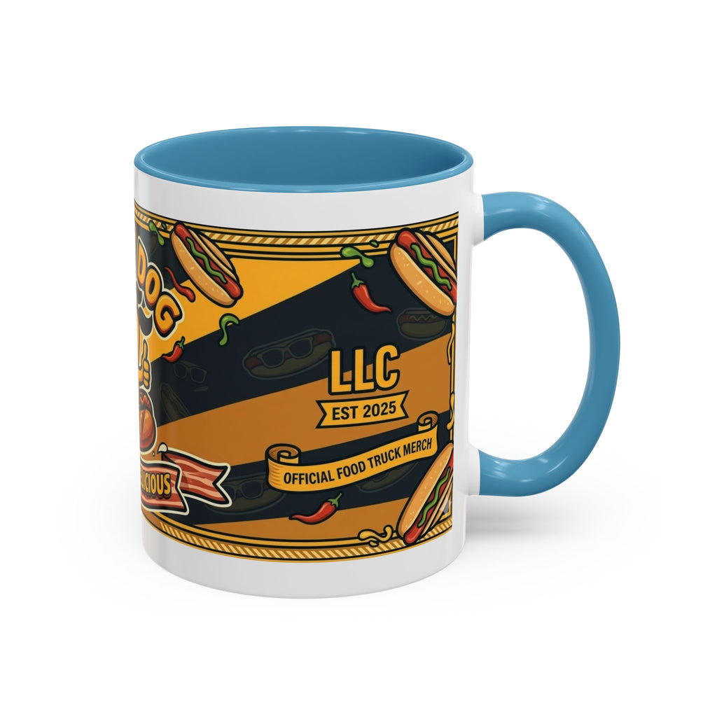 Rollin Dog Hot Dog Mug — Retro 'Dog Gone Delicious' Coffee Cup (11/15oz)