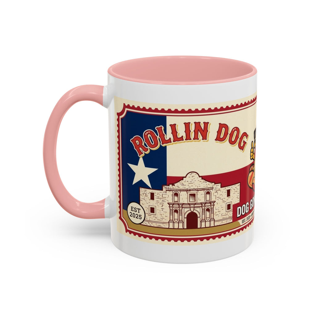 Rollin Dog Coffee Mug — Retro 'Dog Gone Delicious' Hot Dog Design (11/15oz)