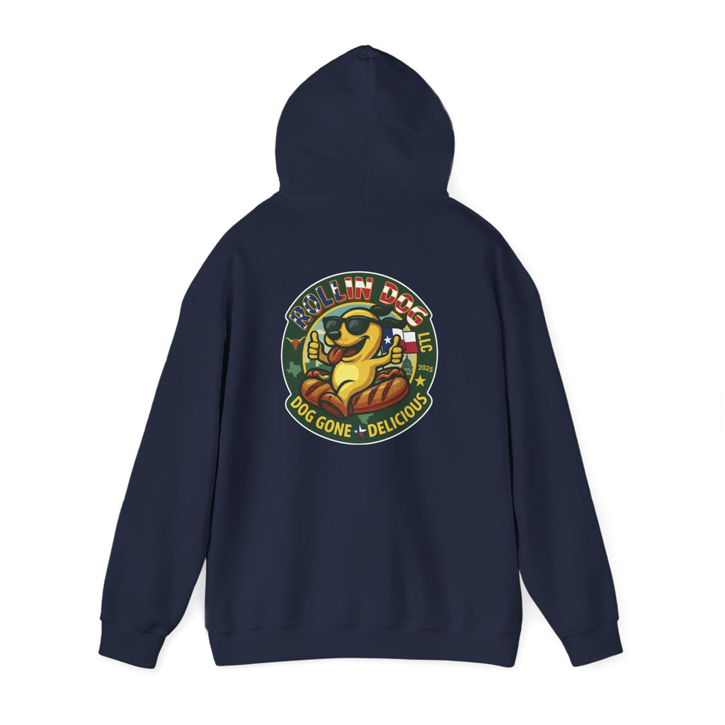 Hoodie - Retro 'Dog Gone Delicious' Hot Dog Mascot Pullover
