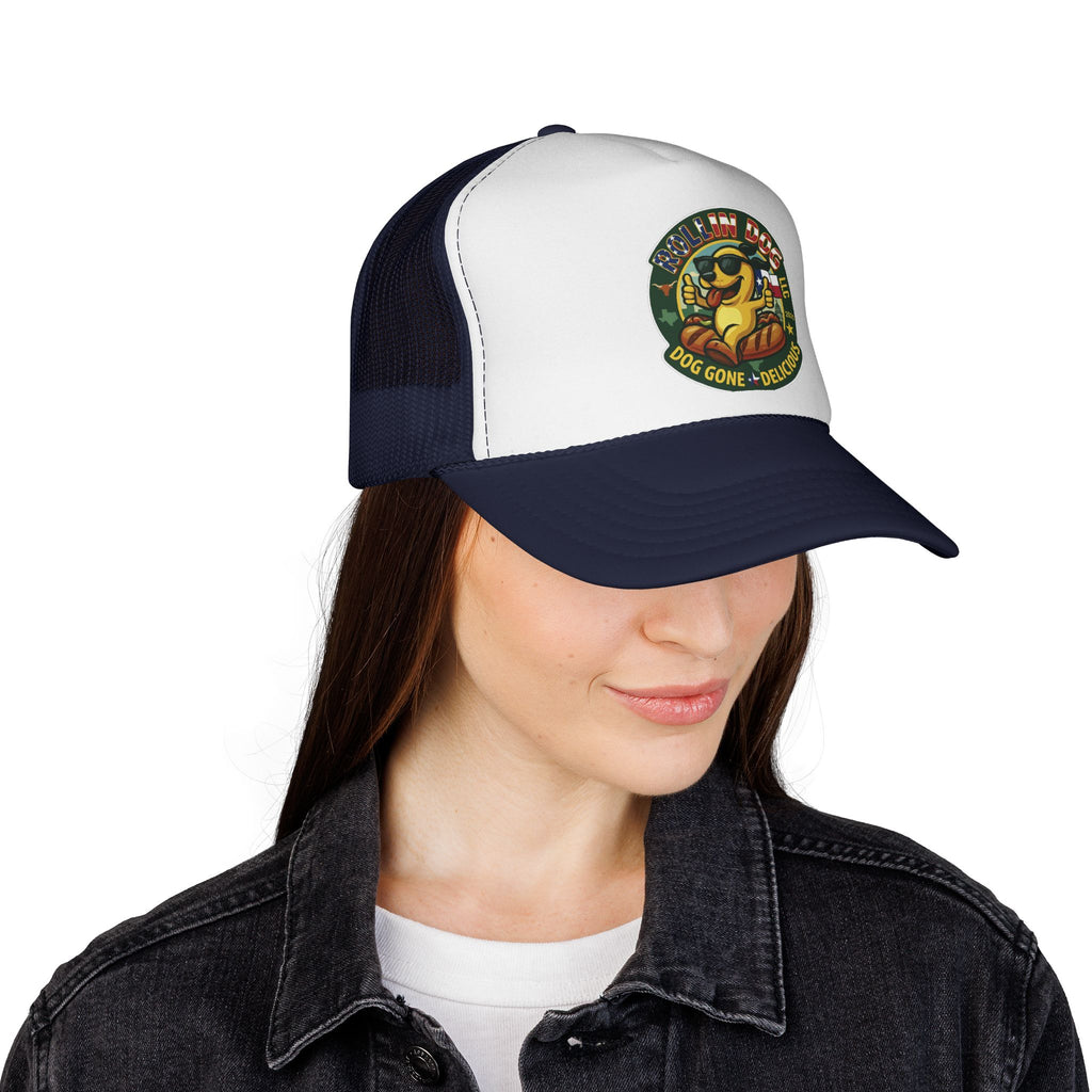 Texas Trucker Cap — Retro 'Dog Gone Delicious' Sunglasses Dog Patch