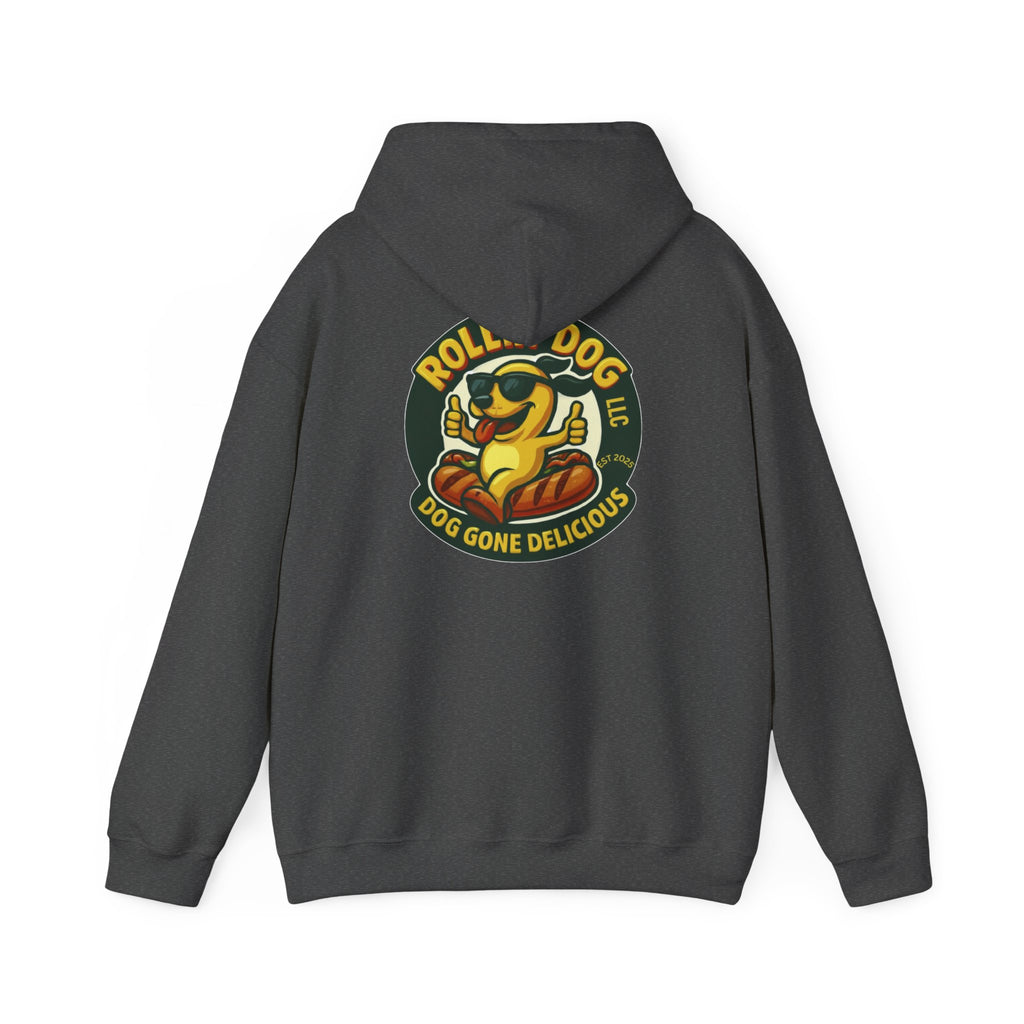 Original Dog Logo Hoodie — 'Rollin Dog LLC: Dog Gone Delicious' Graphic Pullover