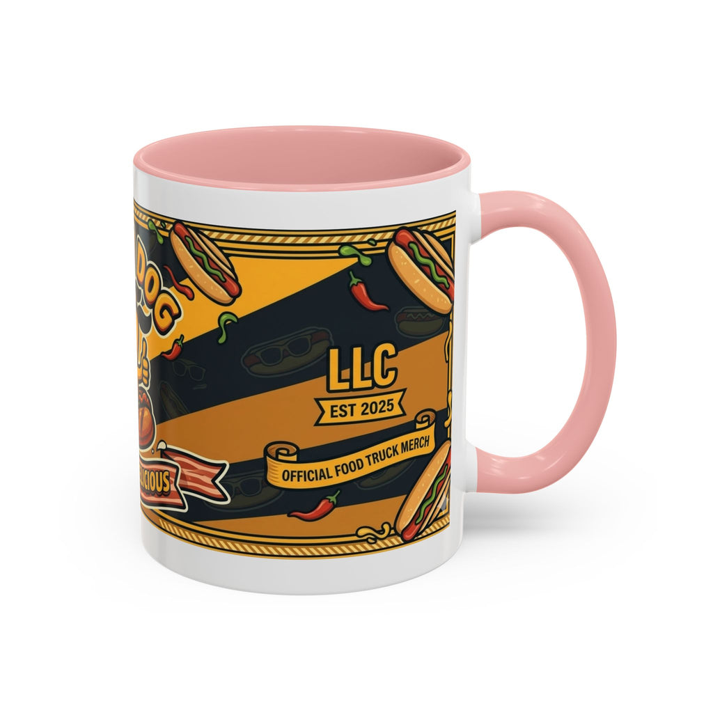 Rollin Dog Hot Dog Mug — Retro 'Dog Gone Delicious' Coffee Cup (11/15oz)