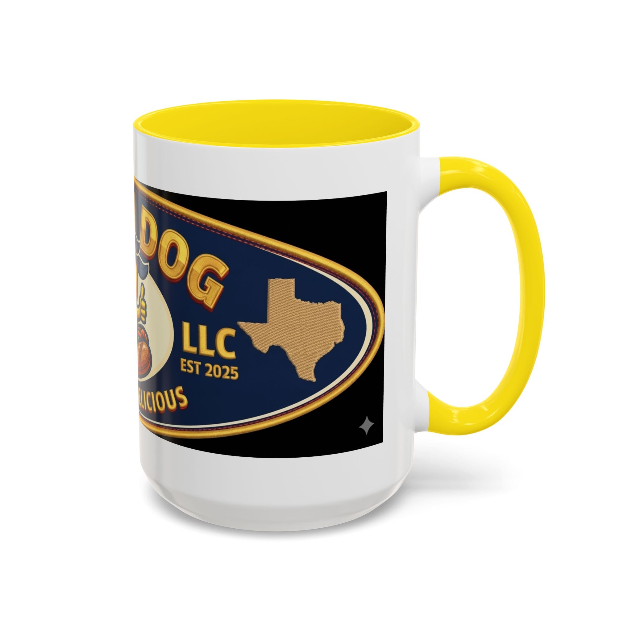 Texas Rollin Dog Coffee Mug - 'Dog Gone Delicious' Novelty Accent Mug (11/15oz)