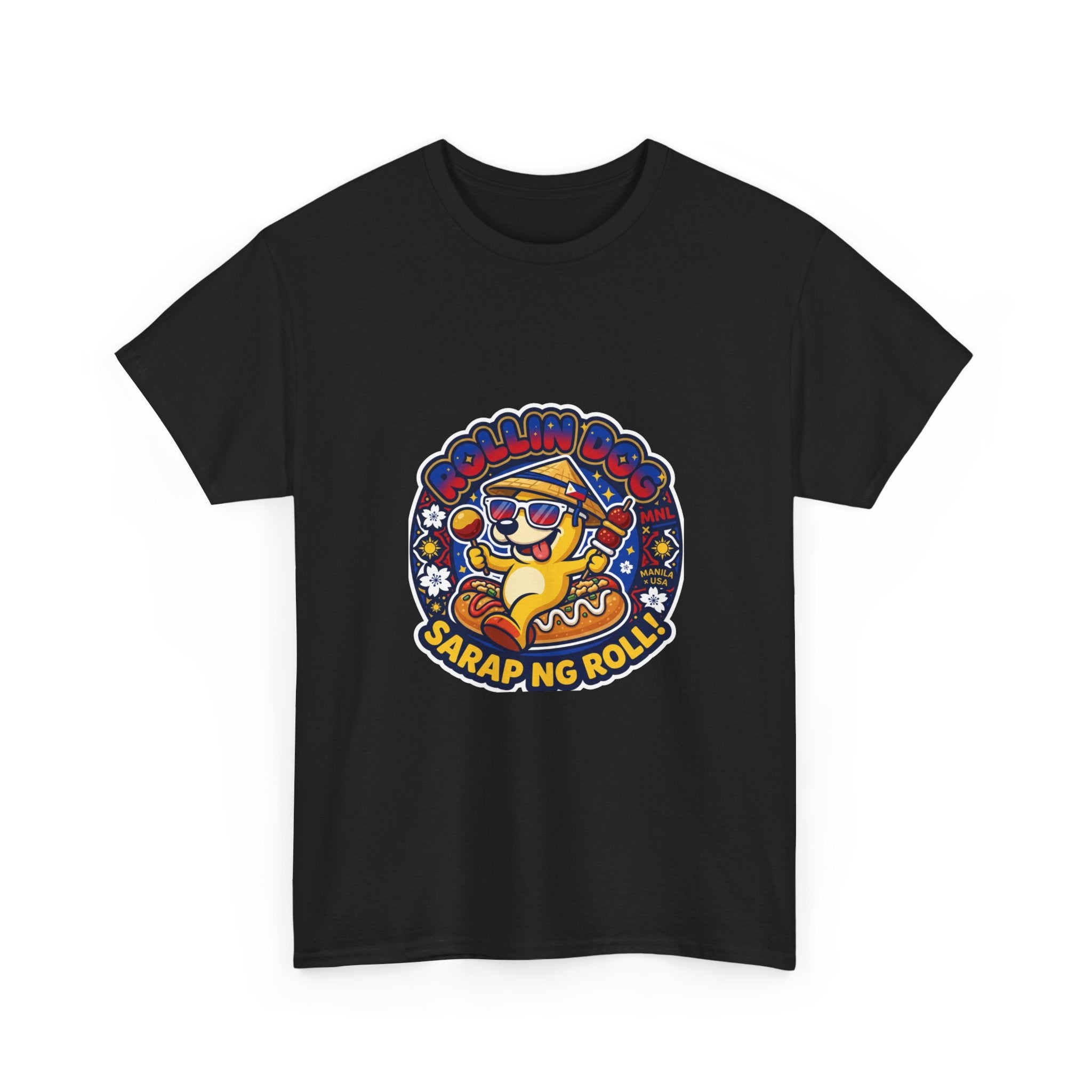 T-Shirt — 'Sarap ng Roll' Retro Cartoon Lumpia Design