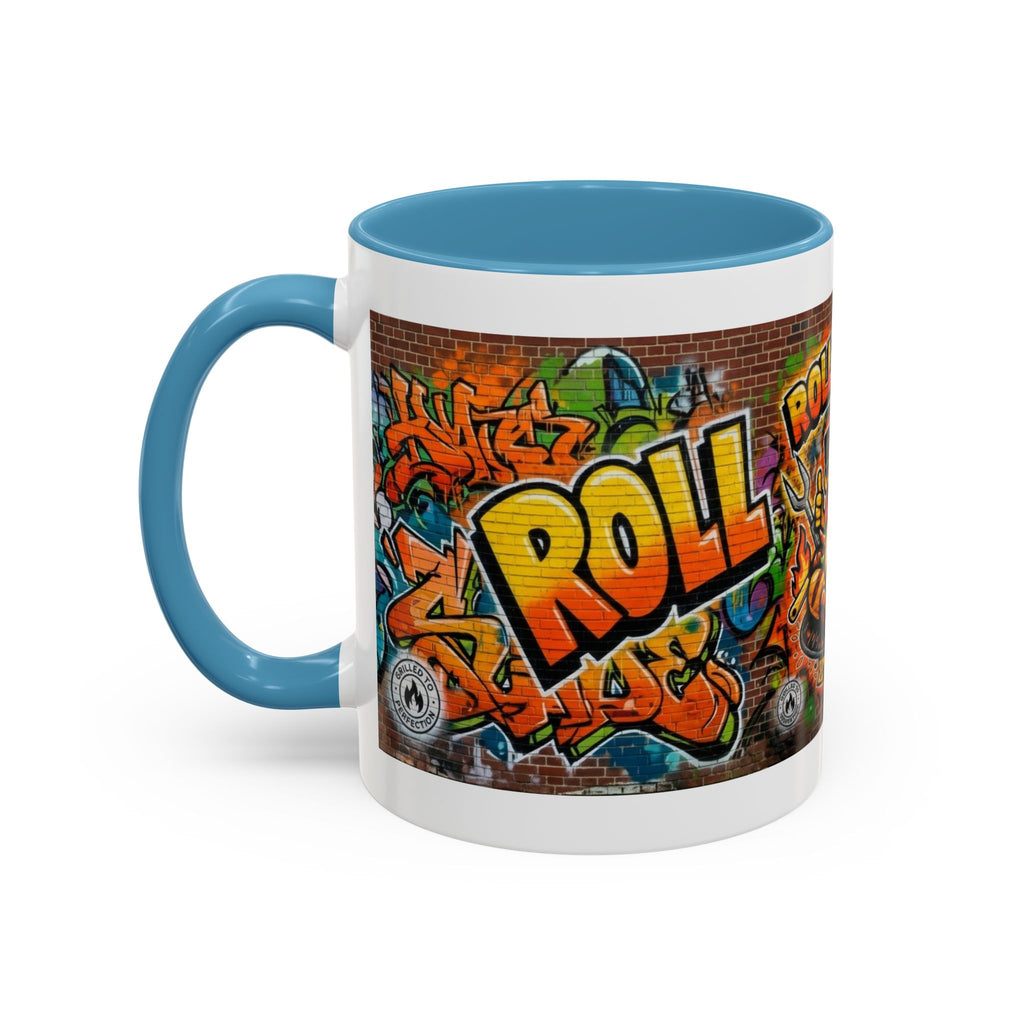 Rollin' Dog Graffiti Coffee Mug — Fun Hot Dog Street Art Accent Mug (11/15oz)