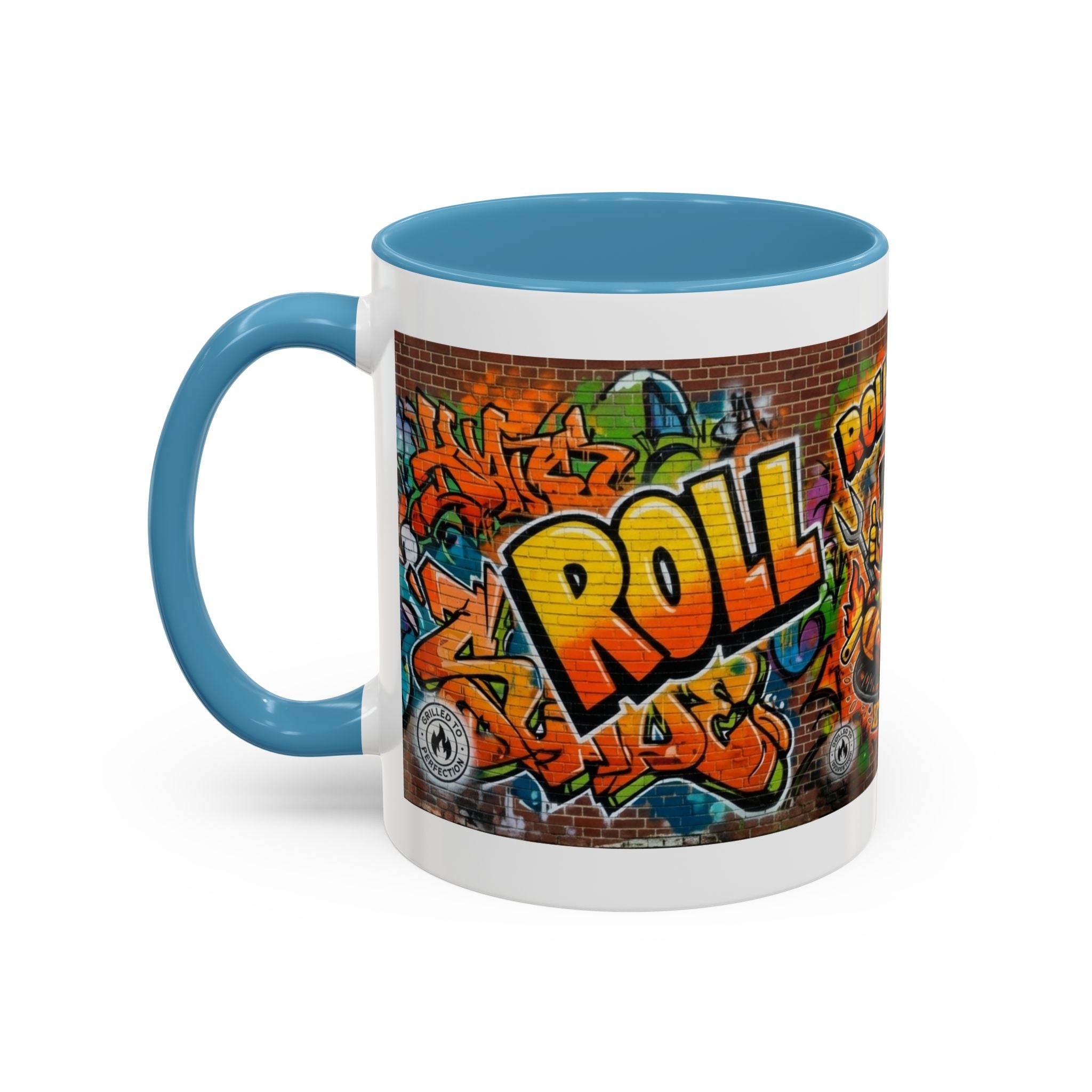 Rollin' Dog Graffiti Coffee Mug — Fun Hot Dog Street Art Accent Mug (11/15oz)