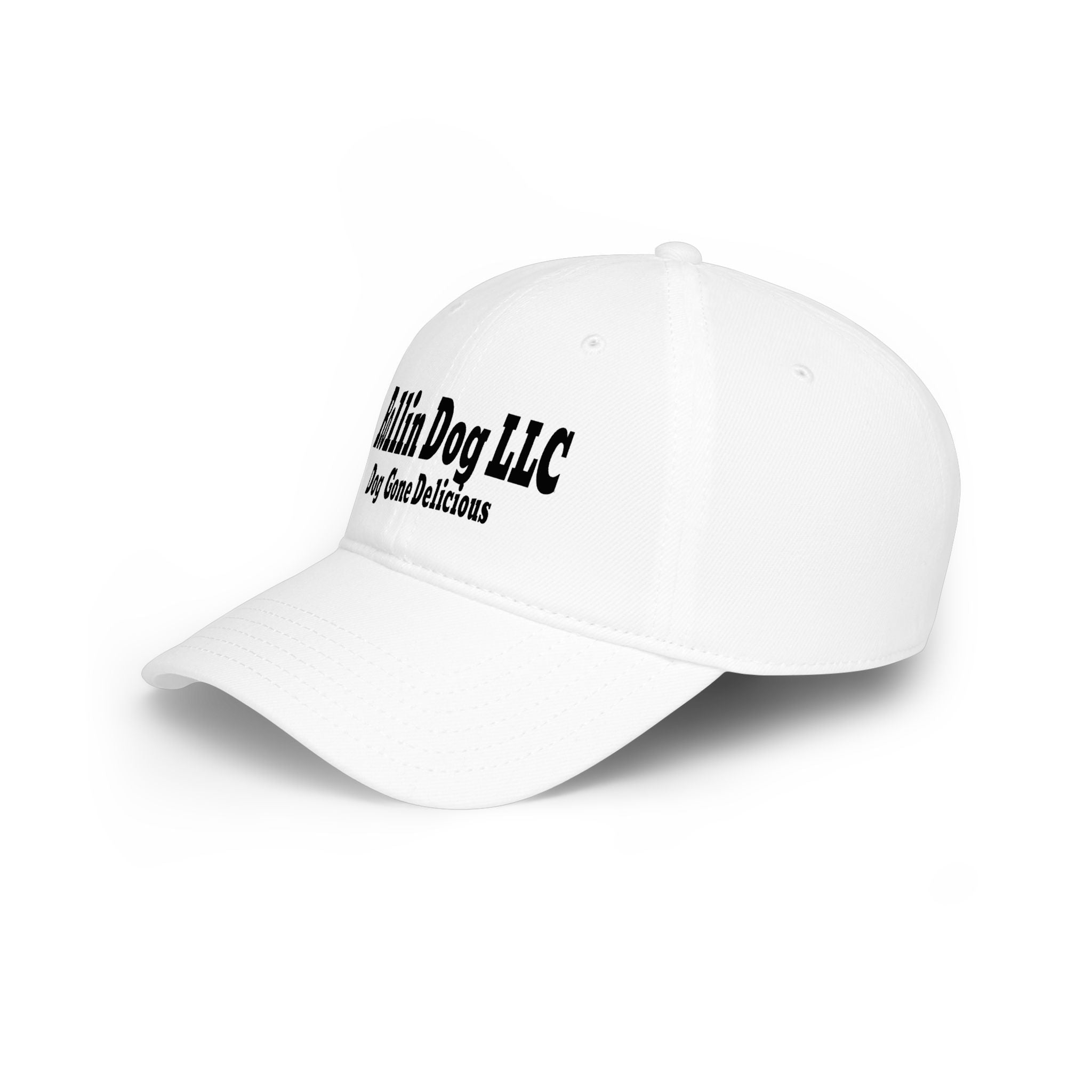 Low Profile Baseball Cap — Rollin Dog LLC "Dog Gone Delicious" Embroidered Hat