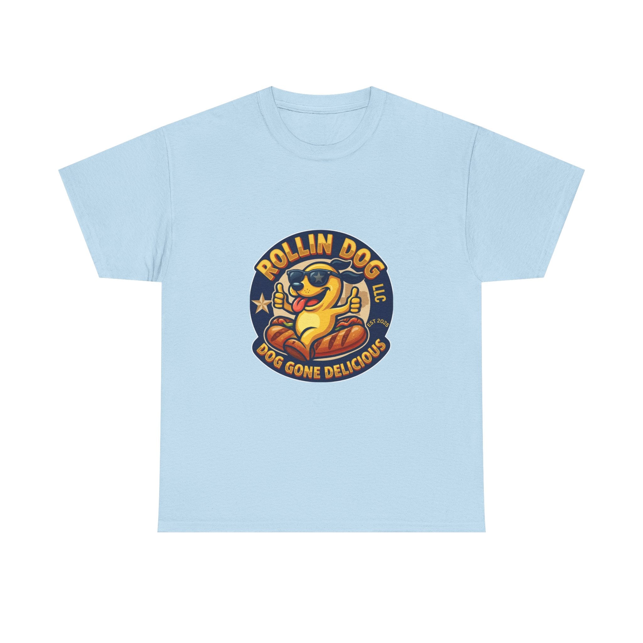 T-Shirt — "Texas Rollin Dog" Retro Hot Dog Mascot Tee