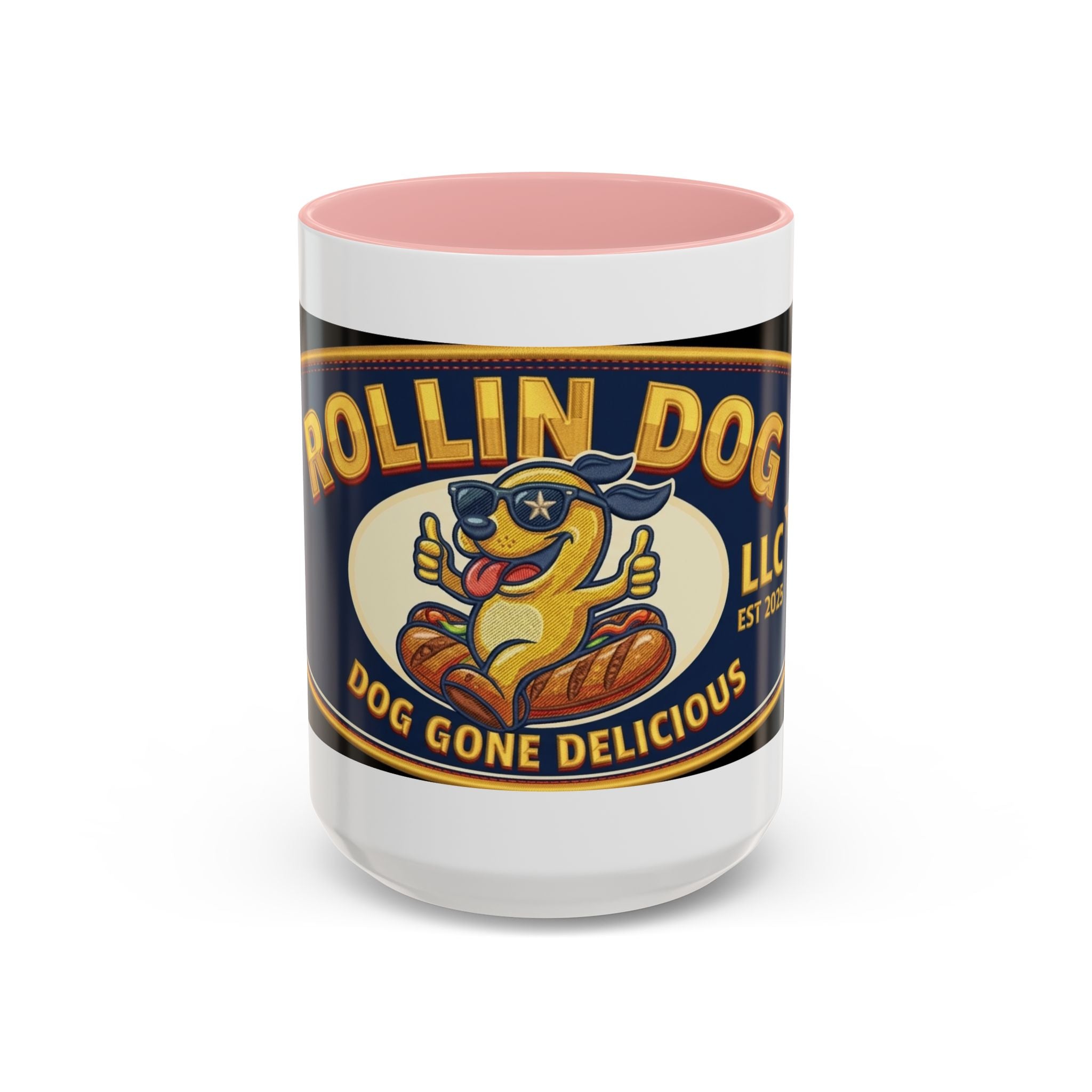 Texas Rollin Dog Coffee Mug - 'Dog Gone Delicious' Novelty Accent Mug (11/15oz)