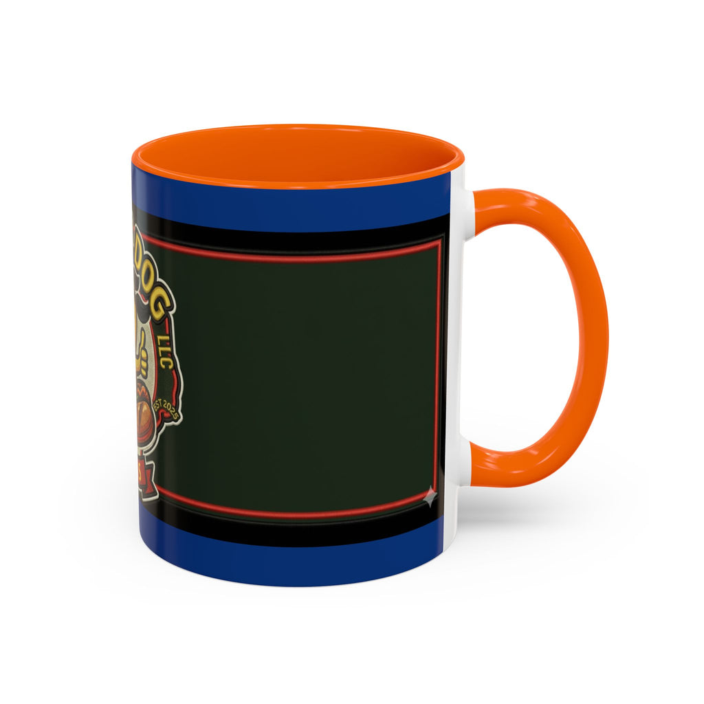 Texas Rollin Dog 'Dog Gone Delicious' Accent Coffee Mug – Fun Hot Dog Logo 11/15oz