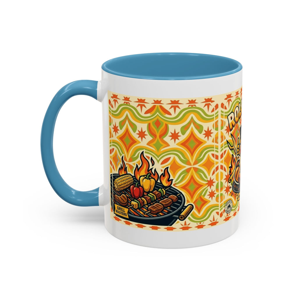 Retron Hot Dog Food Truck Accent Coffee Mug — "Rollin Dog" Retro Summer BBQ Mug (11/15oz)