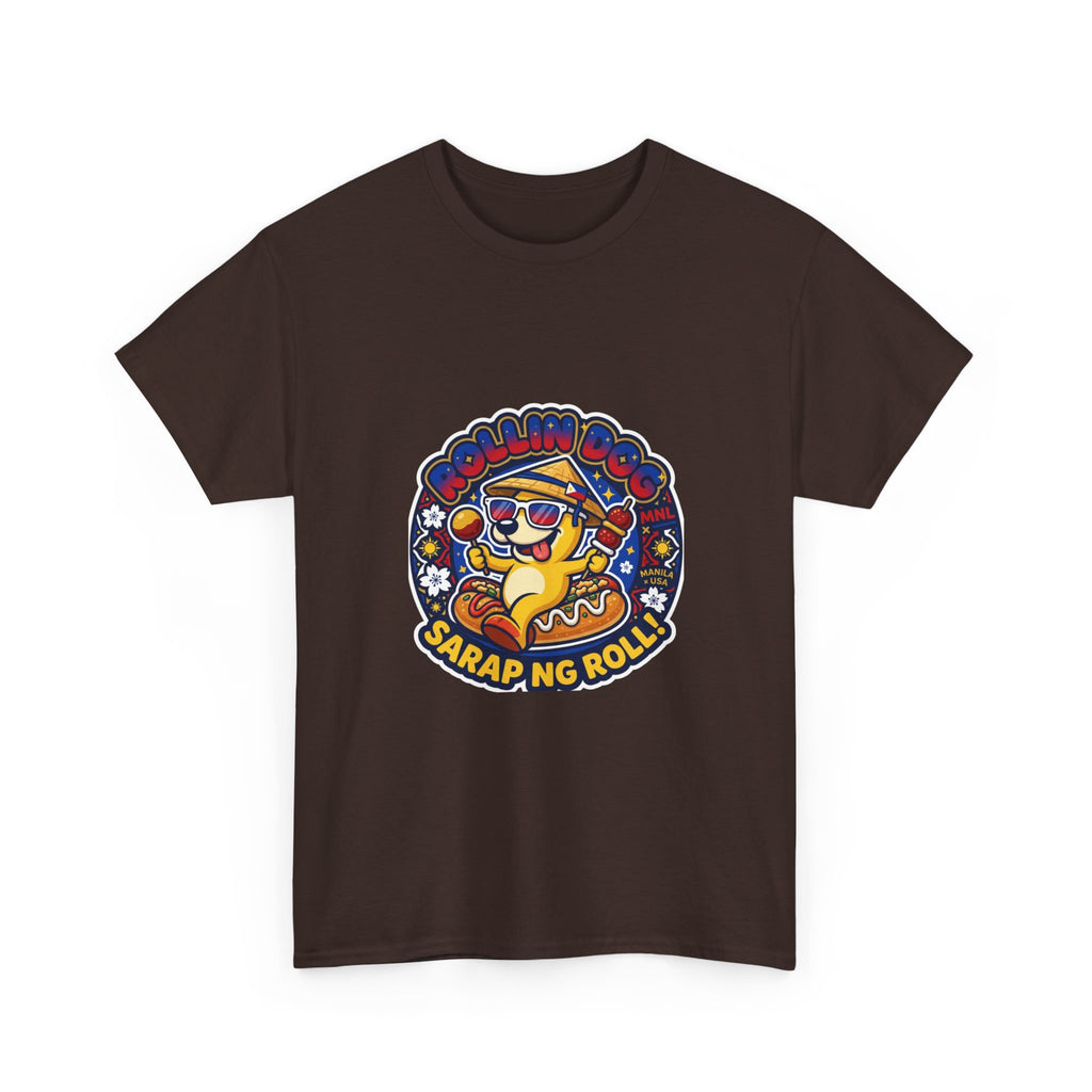 T-Shirt — 'Sarap ng Roll' Retro Cartoon Lumpia Design