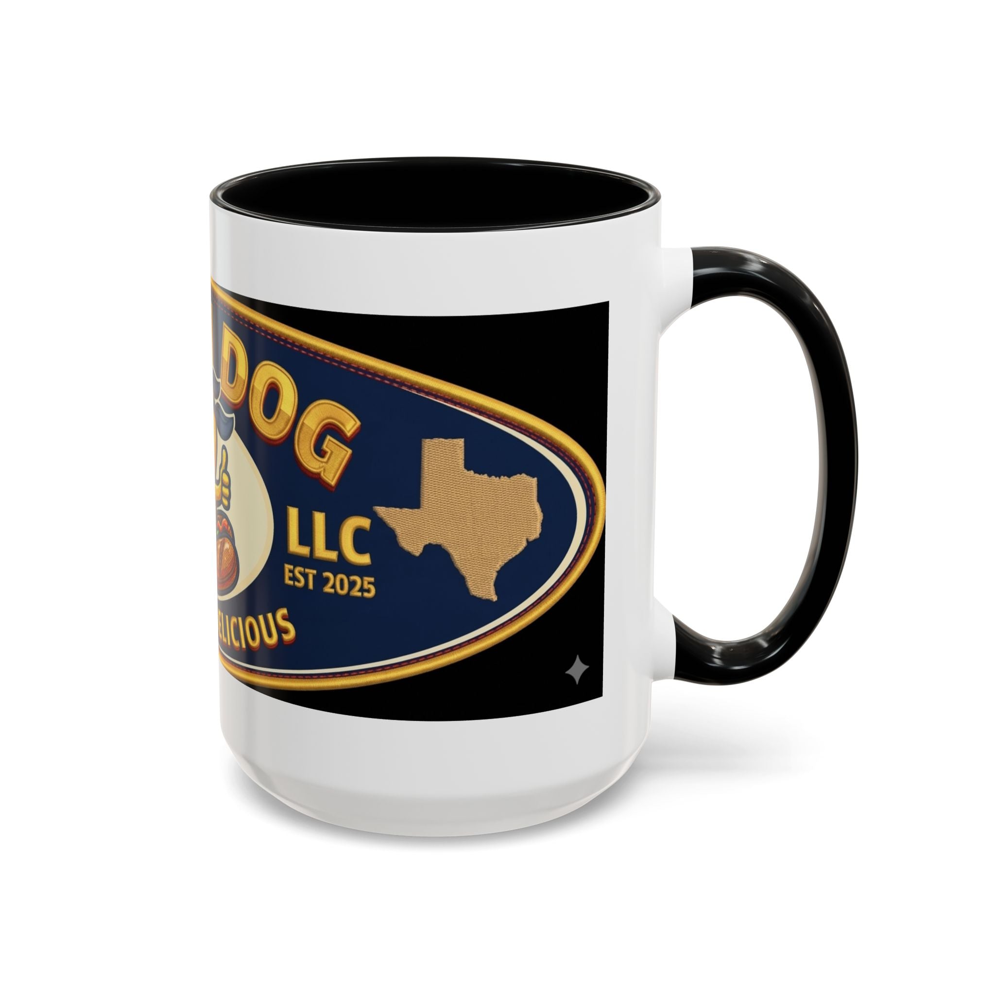 Texas Rollin Dog Coffee Mug - 'Dog Gone Delicious' Novelty Accent Mug (11/15oz)