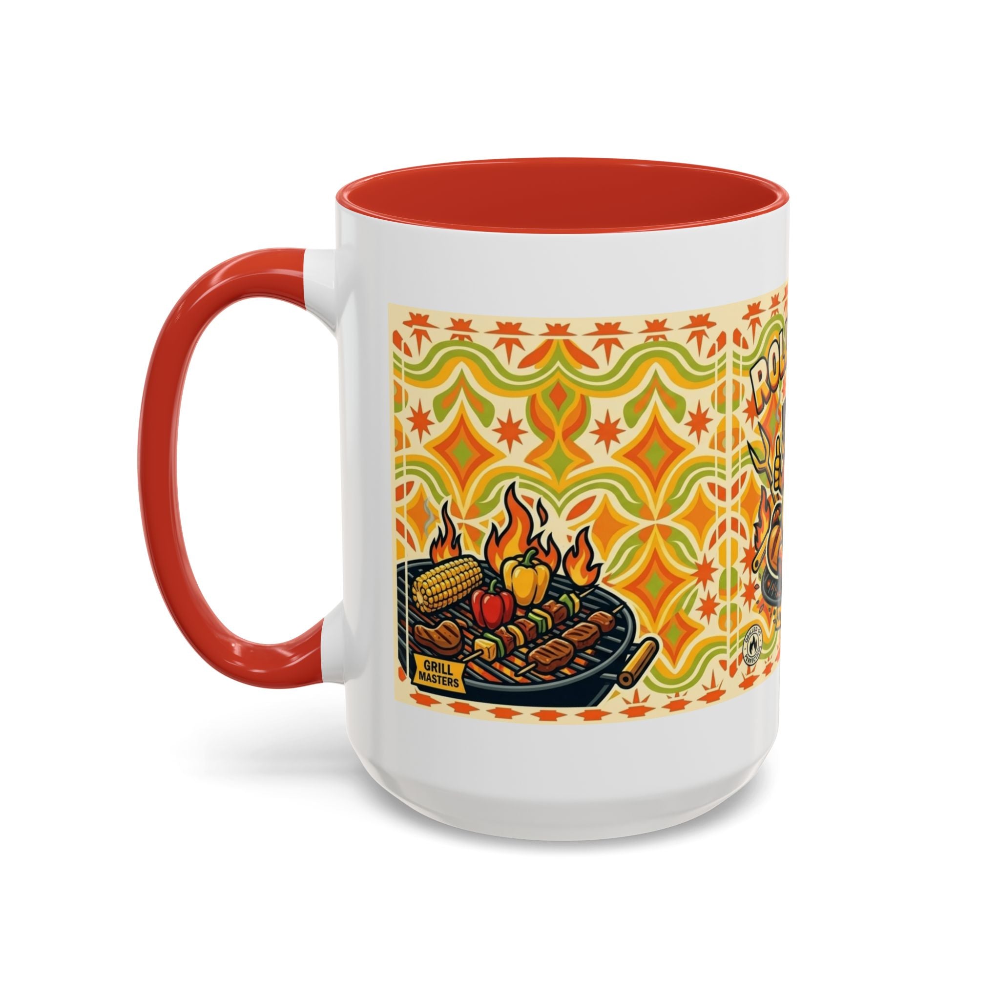Retron Hot Dog Food Truck Accent Coffee Mug — "Rollin Dog" Retro Summer BBQ Mug (11/15oz)