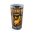 20oz Rolling Dog Tumbler – Funny Sunglasses Hot Dog Design, Insulated Travel Cup
