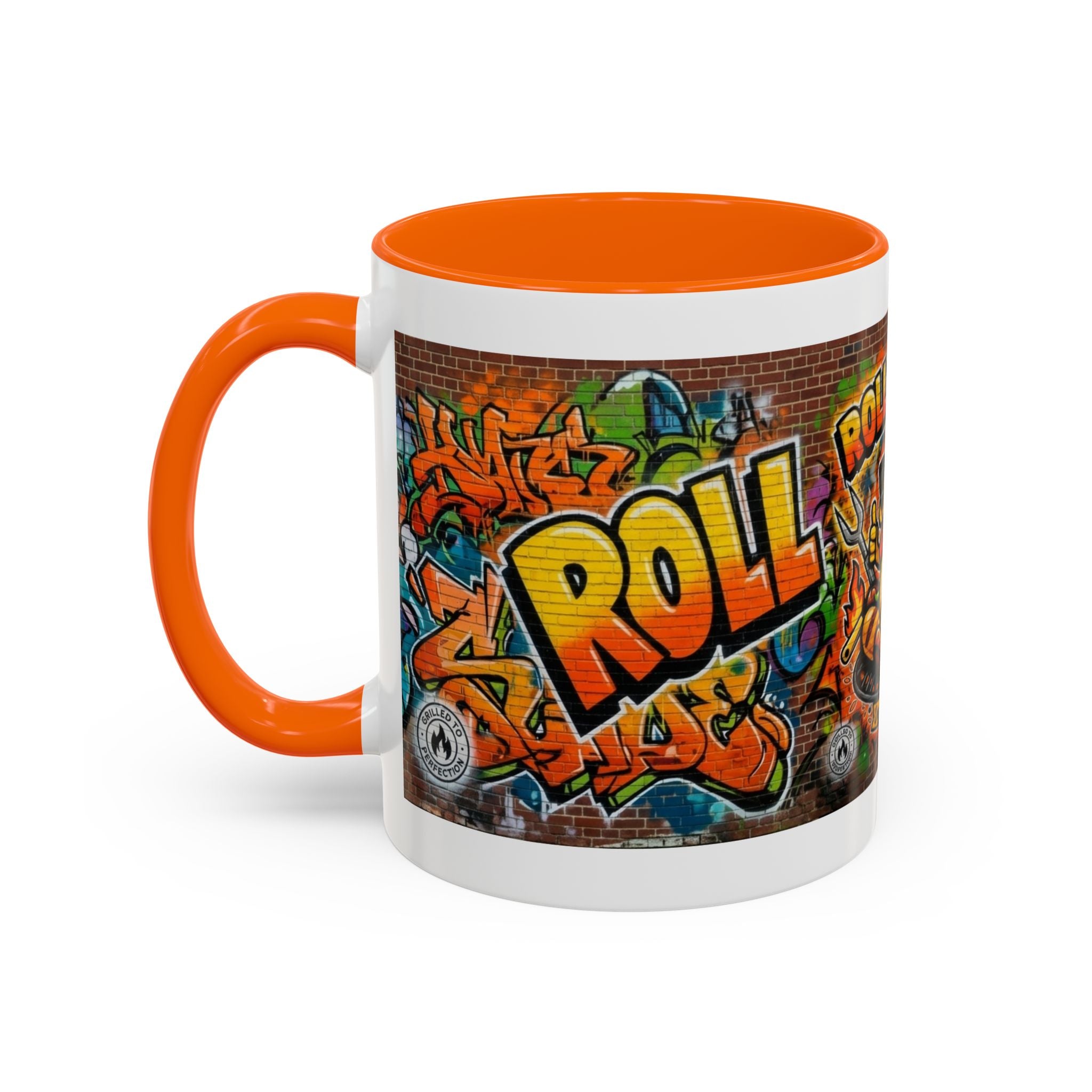 Rollin' Dog Graffiti Coffee Mug — Fun Hot Dog Street Art Accent Mug (11/15oz)
