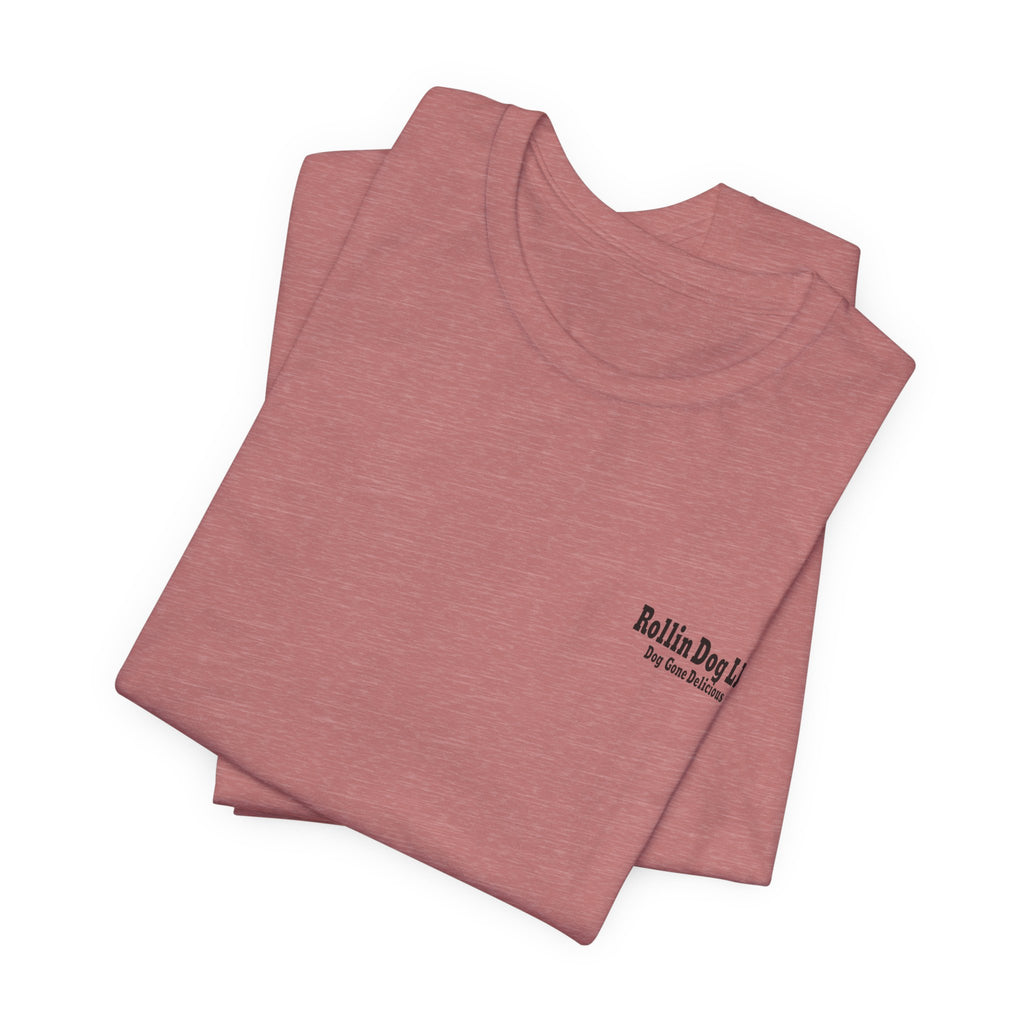 Rollin Dog Graphic Tee Graffiti 1 — Retro Hot Dog Street Art T-Shirt