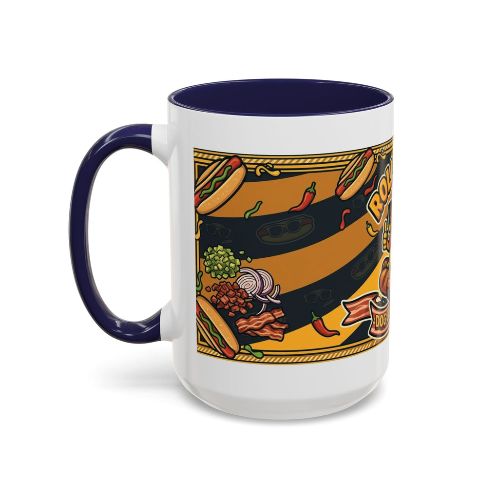 Rollin Dog Hot Dog Mug — Retro 'Dog Gone Delicious' Coffee Cup (11/15oz)