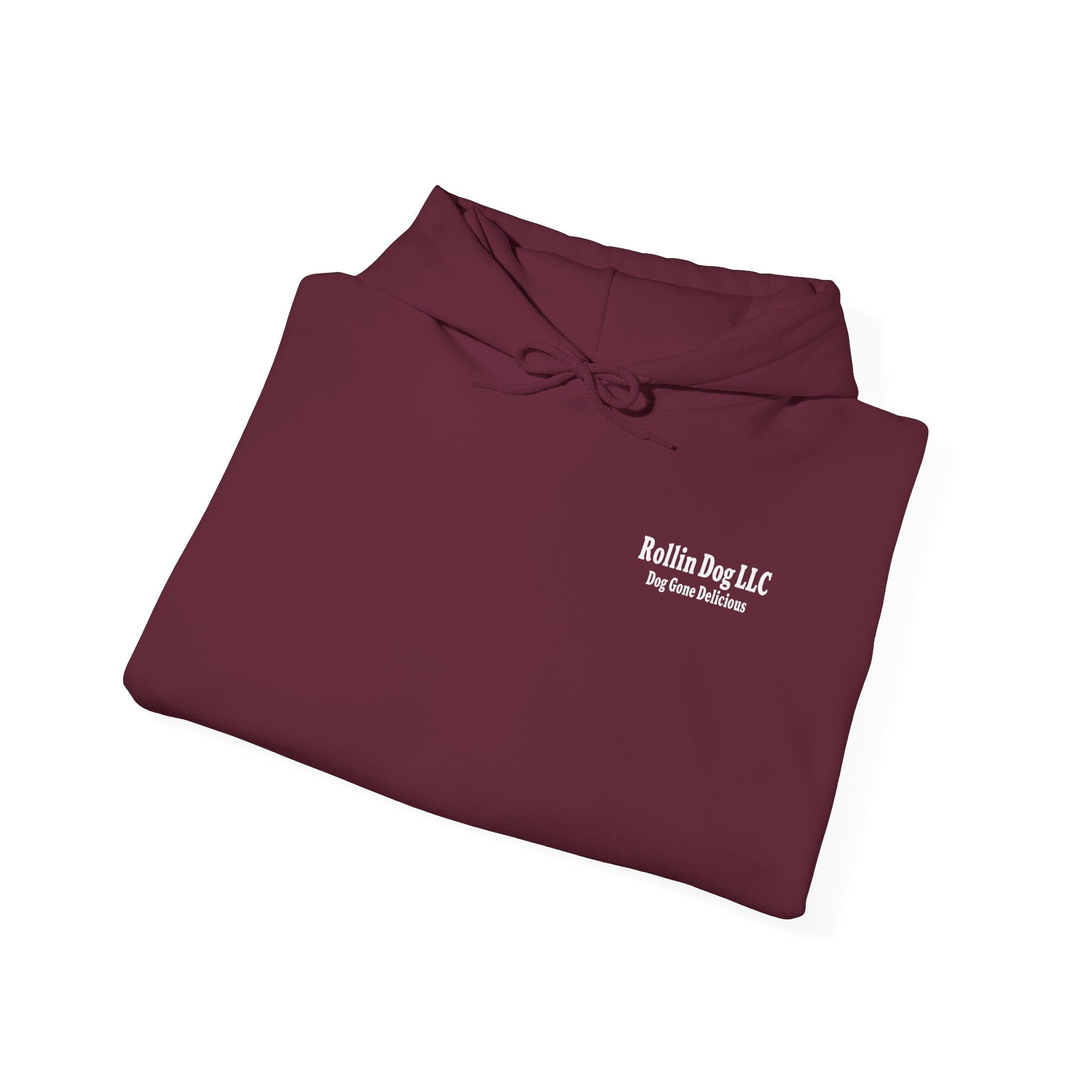 Original Dog Logo Hoodie — 'Rollin Dog LLC: Dog Gone Delicious' Graphic Pullover