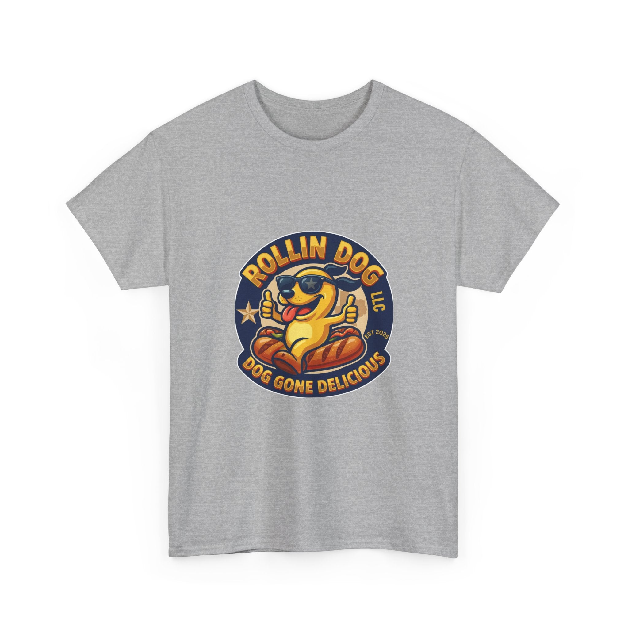 T-Shirt — "Texas Rollin Dog" Retro Hot Dog Mascot Tee