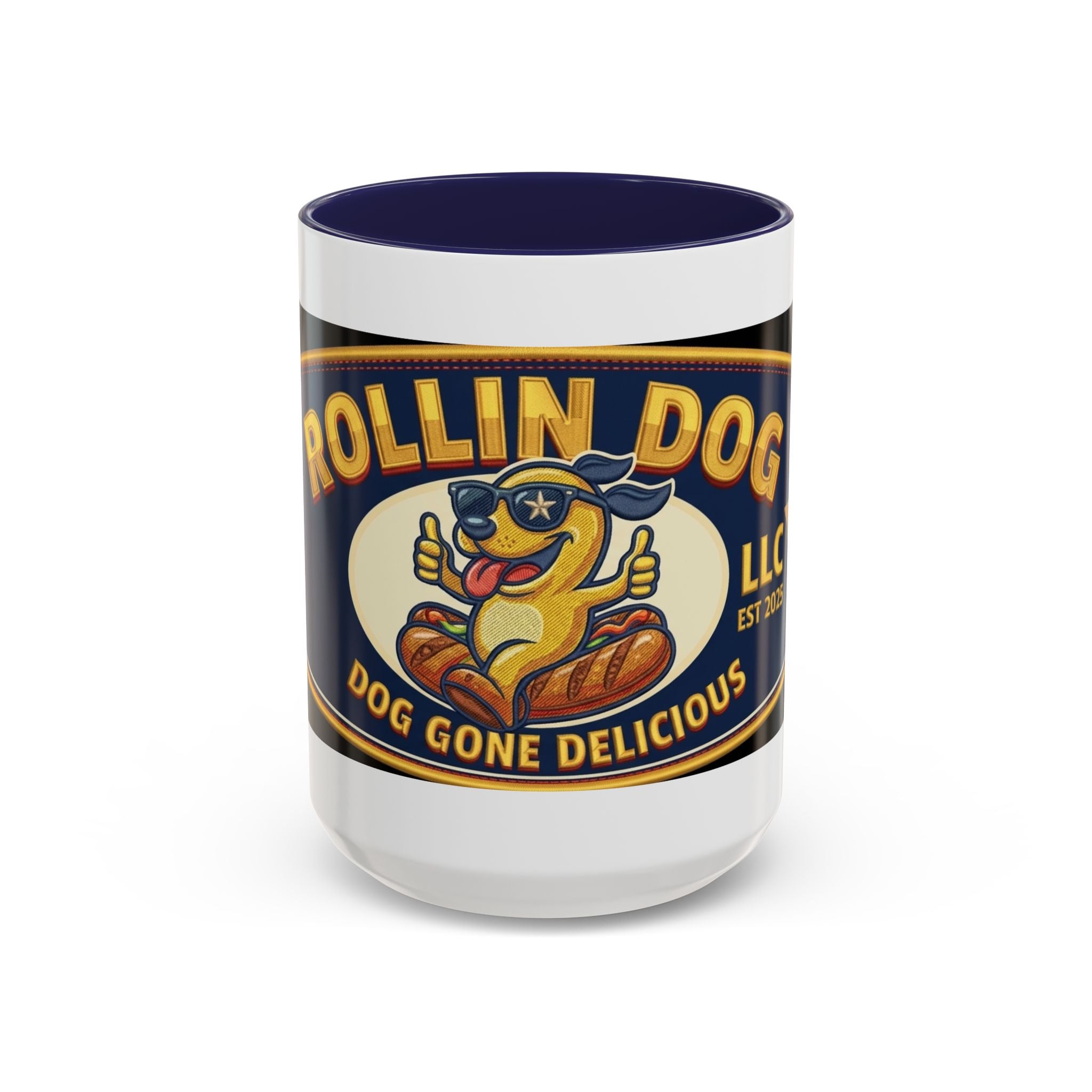Texas Rollin Dog Coffee Mug - 'Dog Gone Delicious' Novelty Accent Mug (11/15oz)