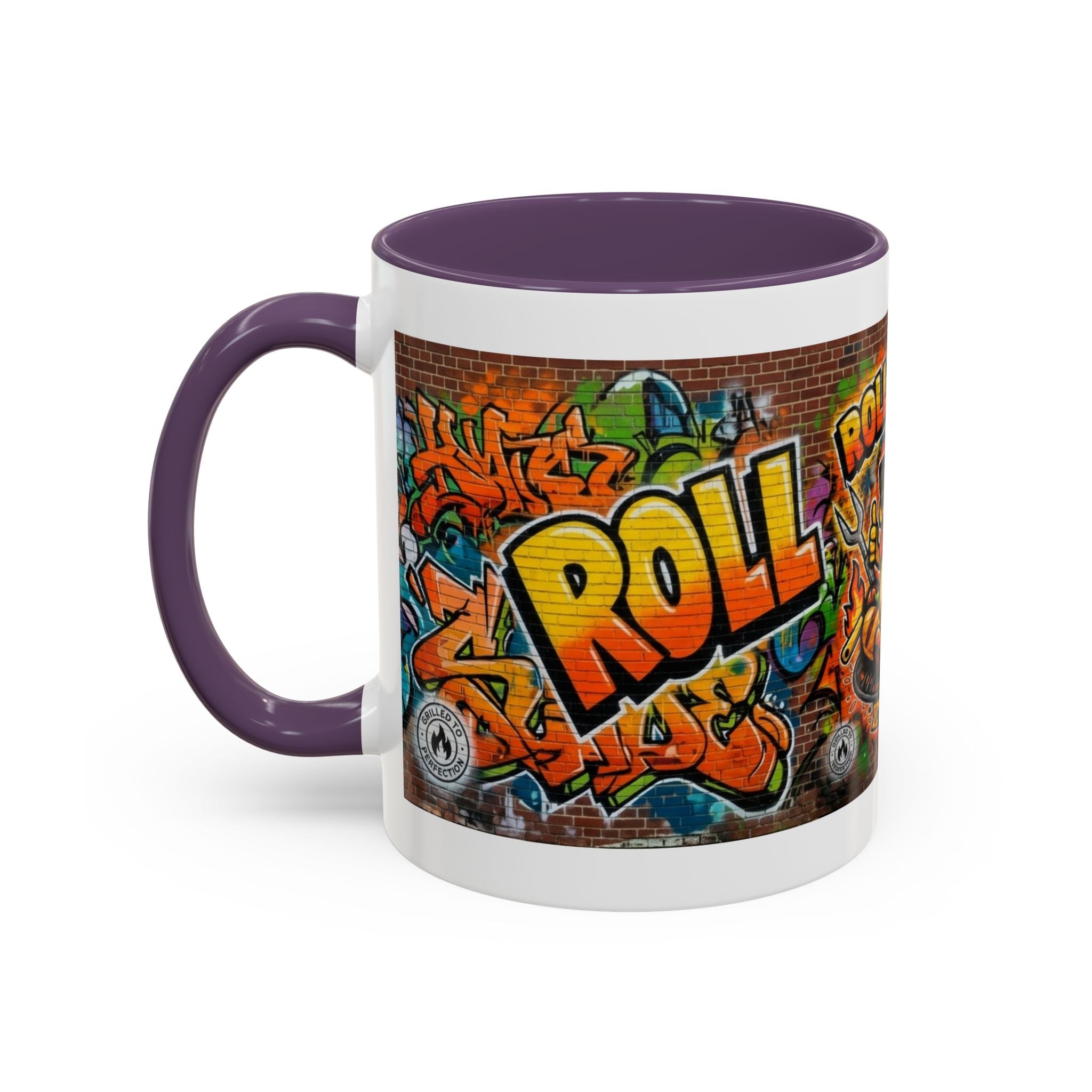 Rollin' Dog Graffiti Coffee Mug — Fun Hot Dog Street Art Accent Mug (11/15oz)
