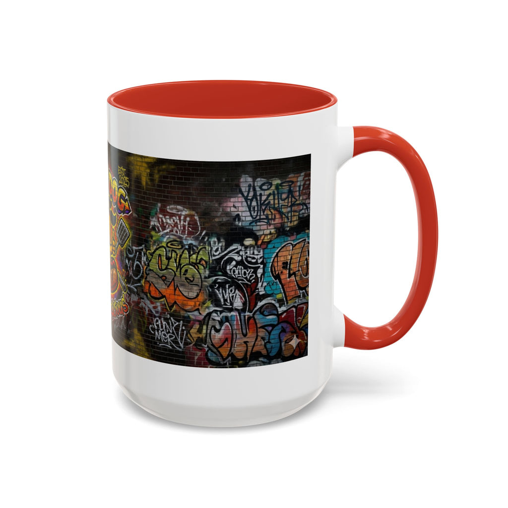 Rollin Dog Hot Dog Mug — Graffiti Skate Vibe Coffee Cup (11/15oz)