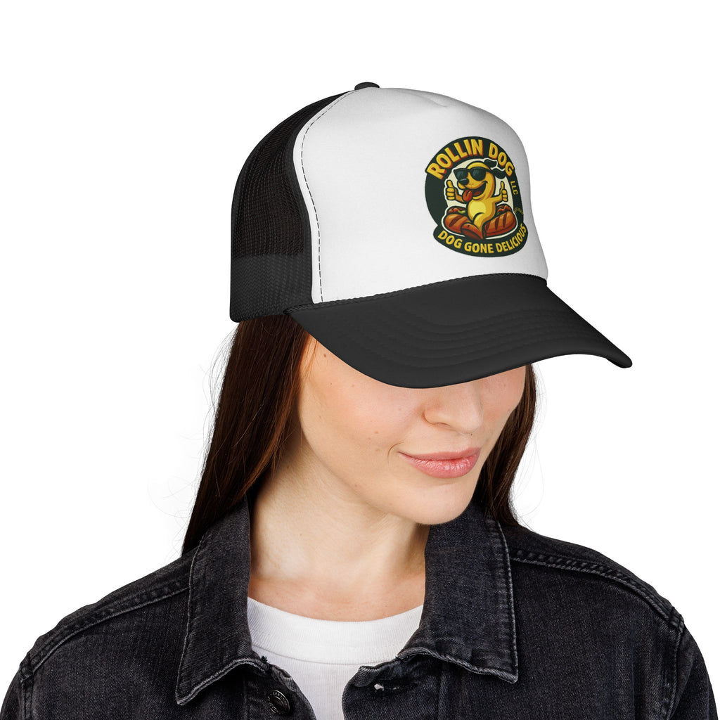 Original Trucker Hat — "Rollin Dog" Retro Hot Dog Logo Cap