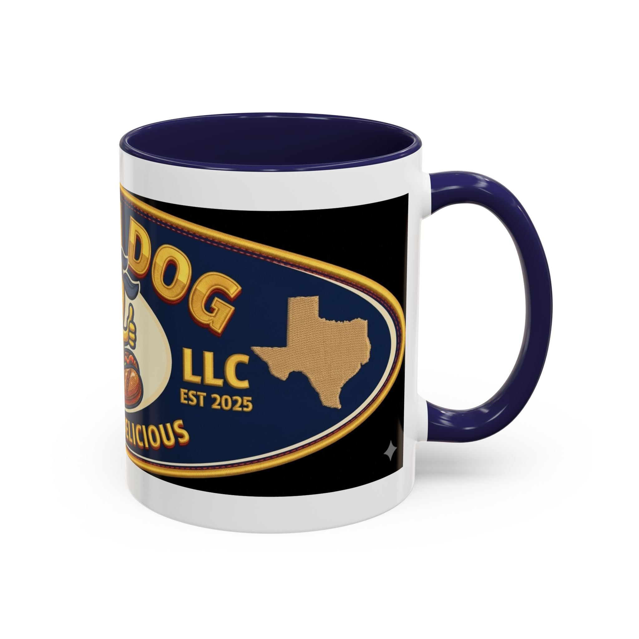 Texas Rollin Dog Coffee Mug - 'Dog Gone Delicious' Novelty Accent Mug (11/15oz)